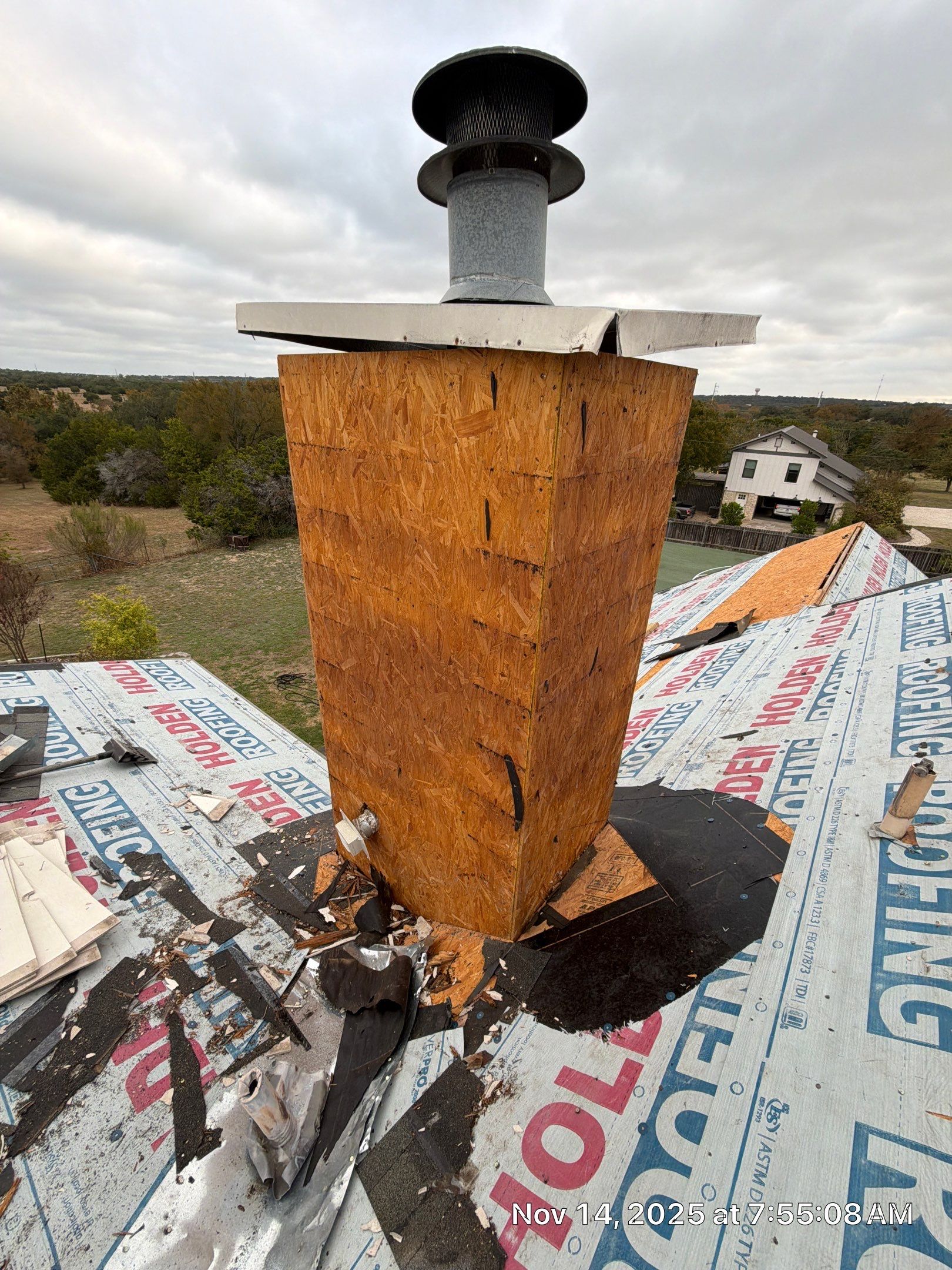 Residential Roof Replacement using Owens Corning - Oakridge - Estate Grey by Action Exteriors Austin