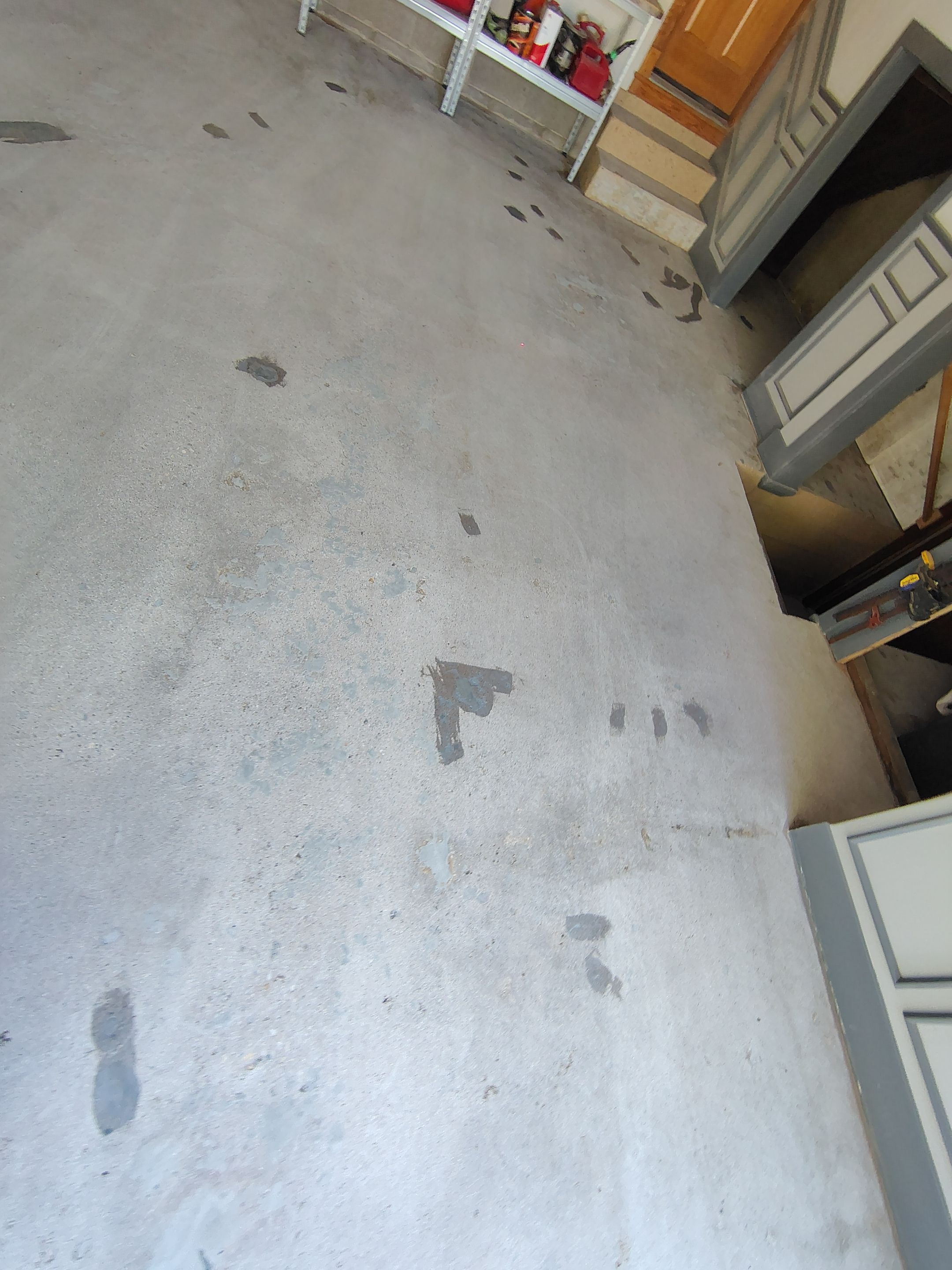 Nightfall Decorative Chip Garage Floor Coating in Luverne, Minnesota by Select Painting, Coatings & Garage Cabinets