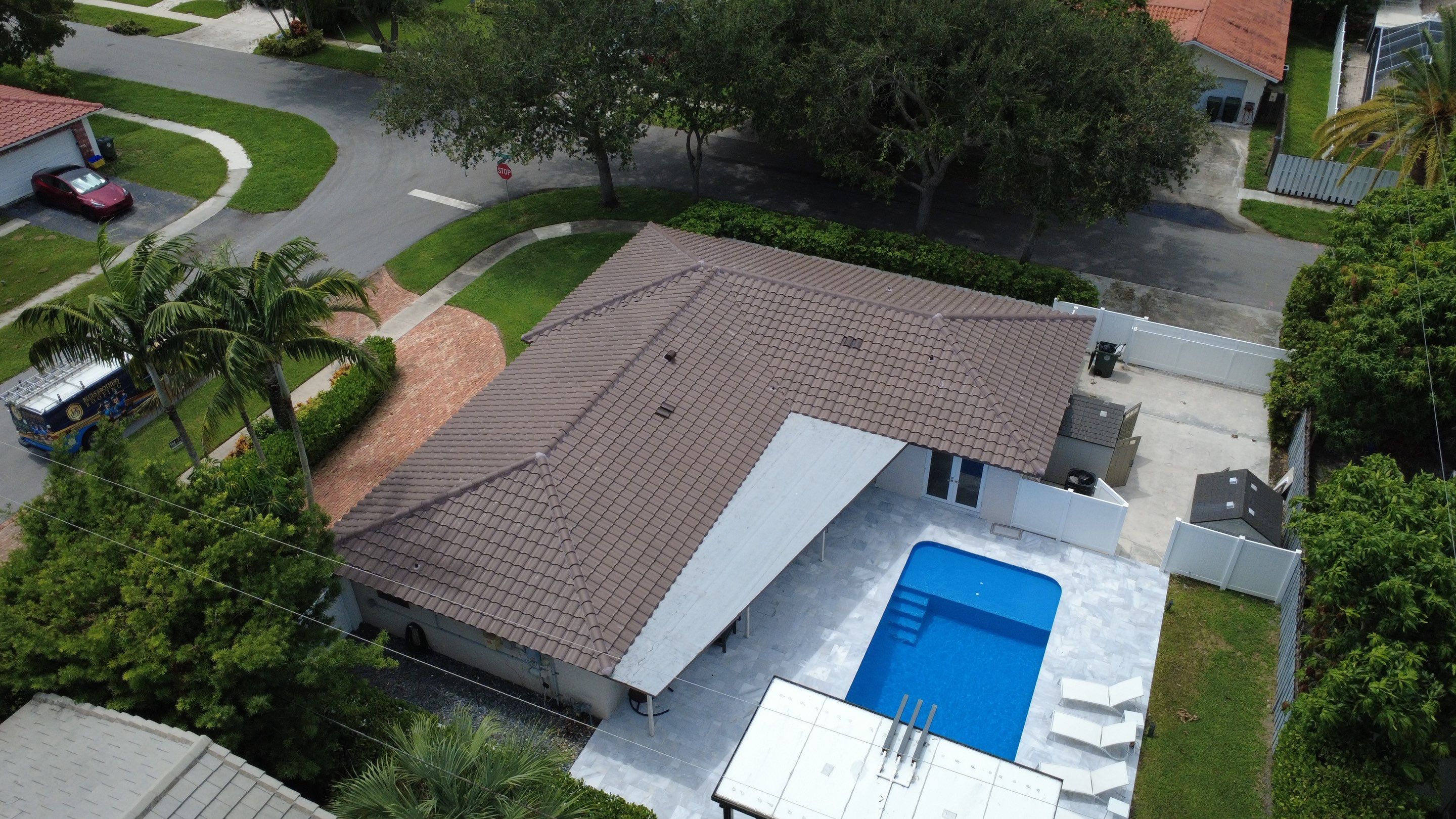 Residential Roofing Installation using Eagle Roofing Tile by BLUES BROTHERS ROOFING