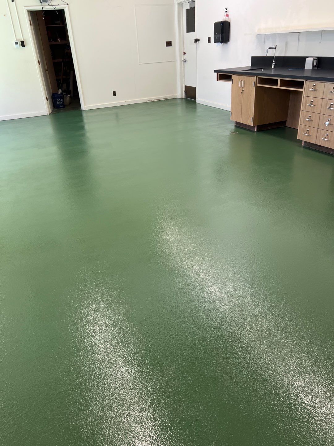 Custom Concrete Coating at Modesto Junior College by Lancaster Painting