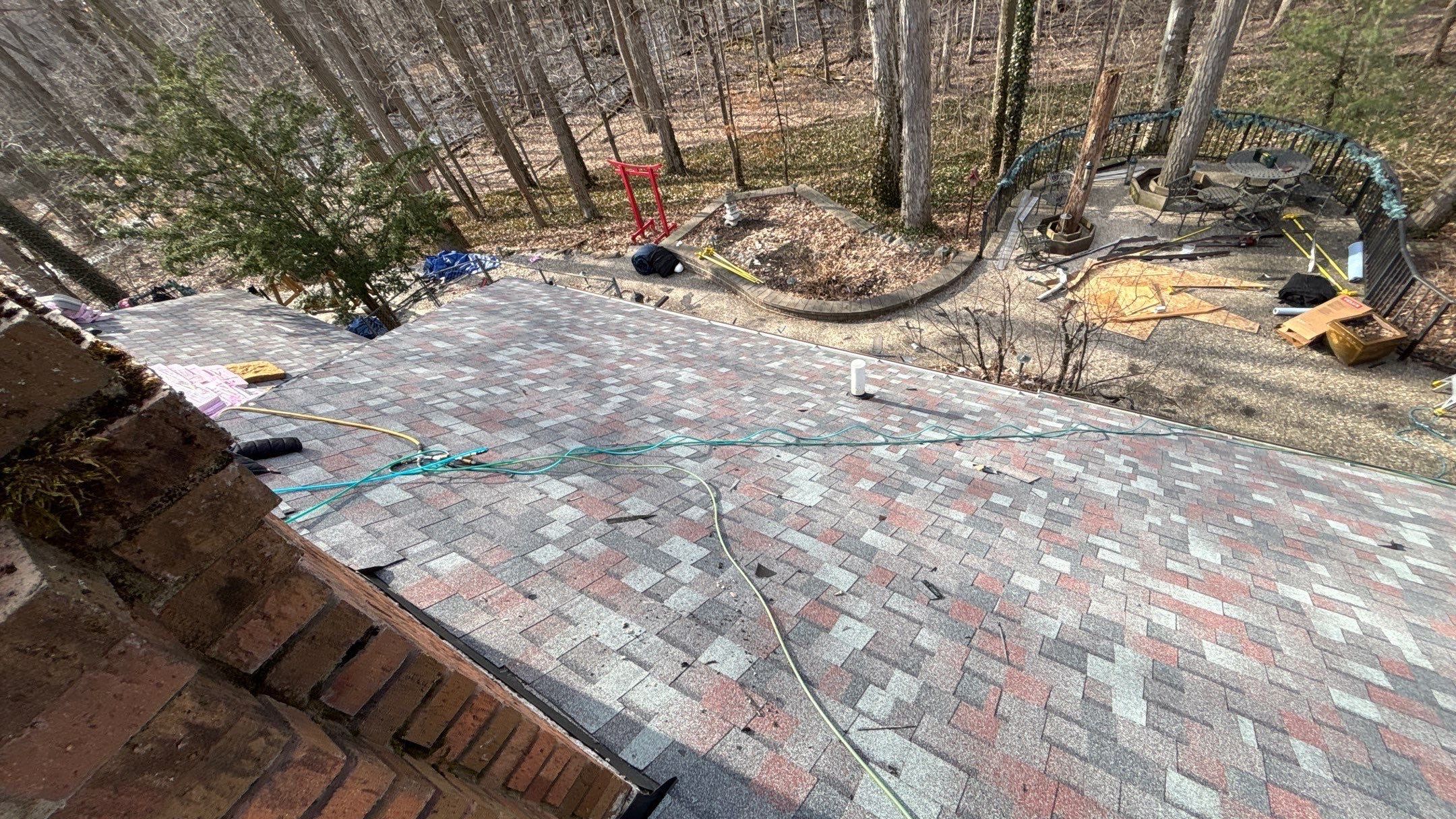 Roof Replacement using Owens Corning Colonial Slate by 180 Contractors