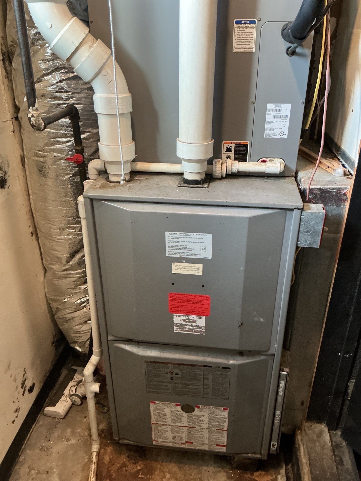 Amana Gas furnace with A/C Install by Elemental Heating and air conditioning LLC