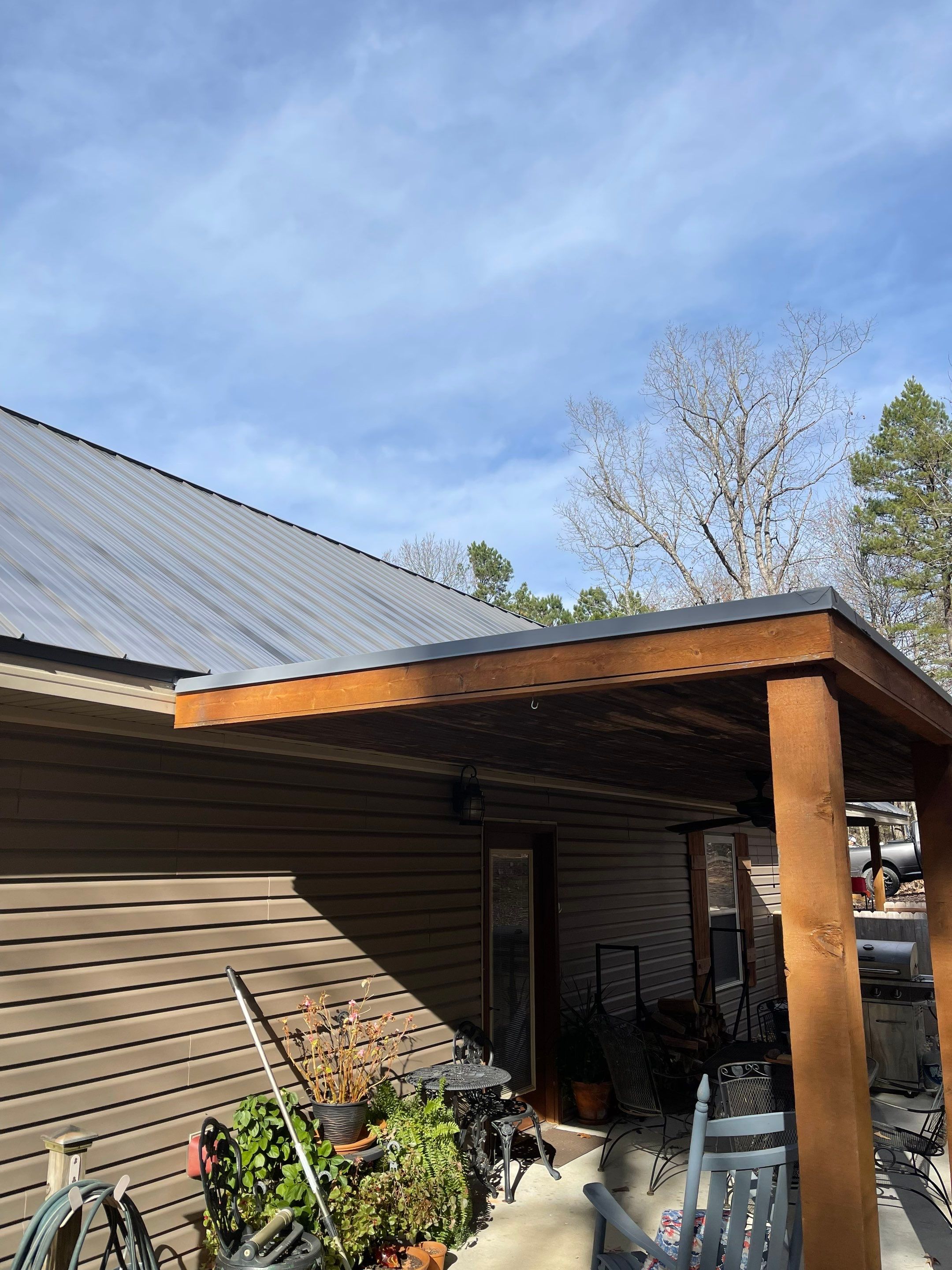 Residential Metal Roof Replacement using Reed's Metals: 26 GA. Standing Seam: Charcoal Grey by Hostetler Roofing