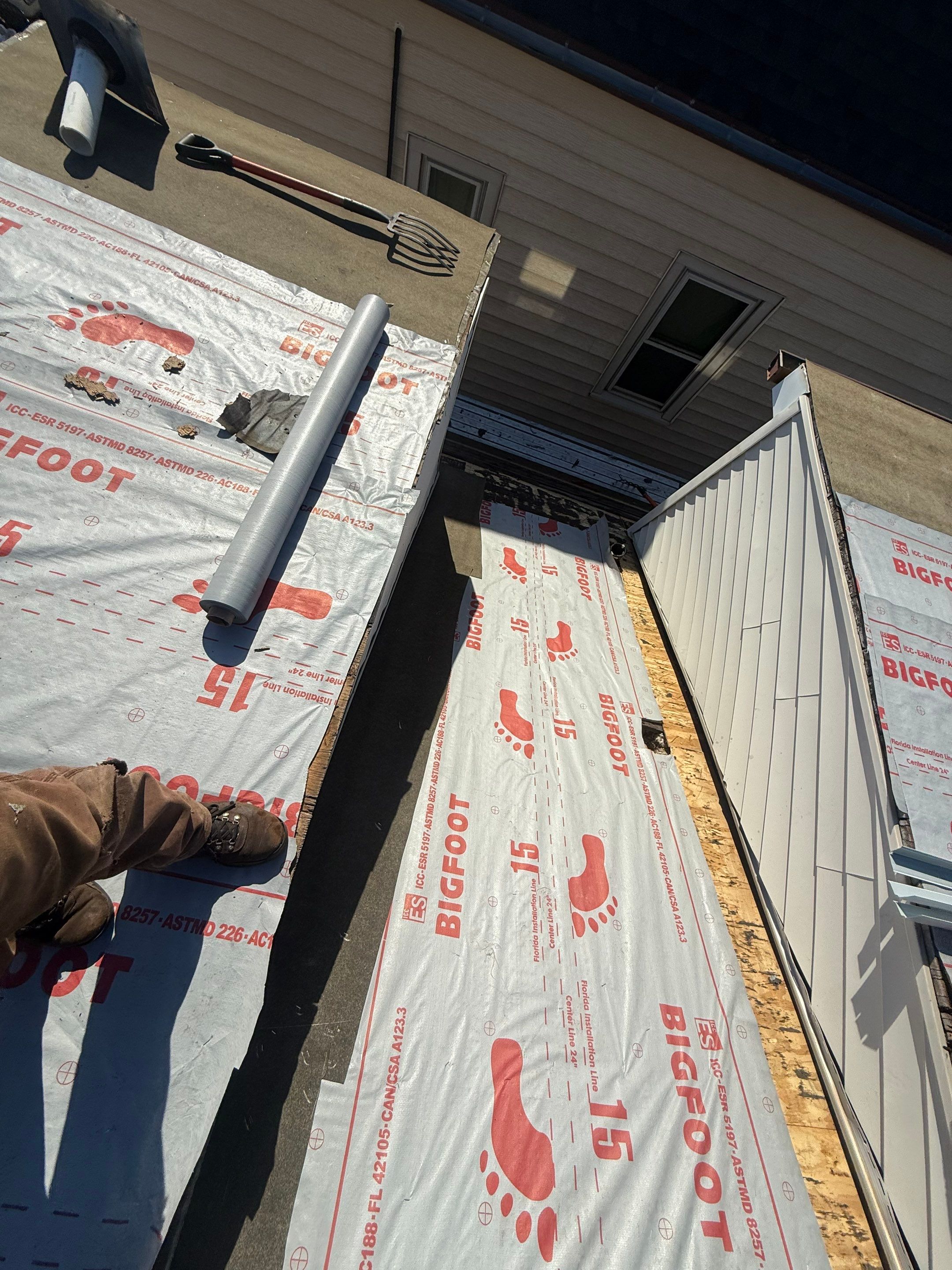 Roof replacement and interior repair by wind damage by Just Brilliant Restoration JBR