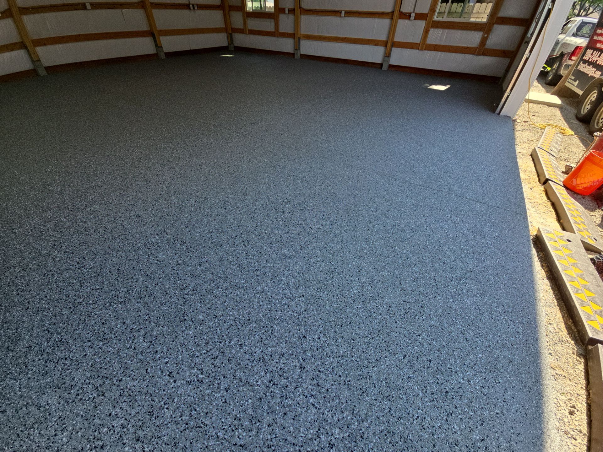 Shop Transformation using Slate Hybrid by Croc Coatings, LLC