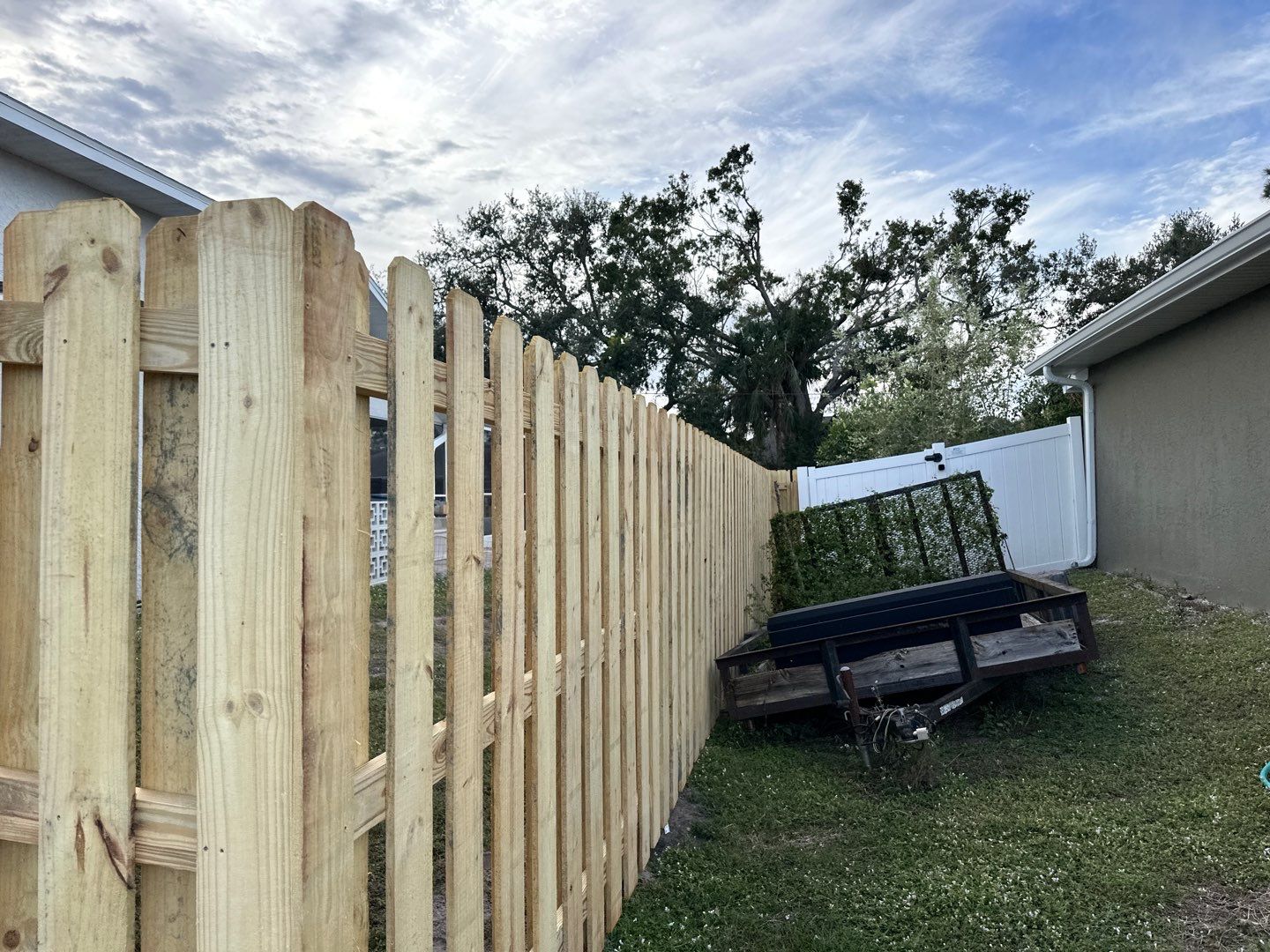 Wood Fence Installation using Wood Pressure Treated Fence  by Asap fence and gates, LLC