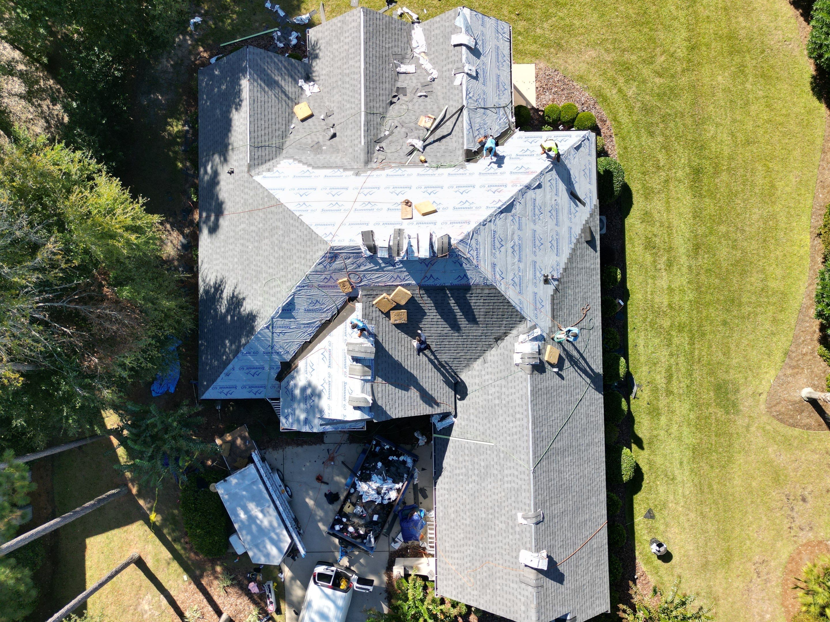 Residential Roofing Installation using Atlas Pinnacle Pristine Pewter by Talya Roofing