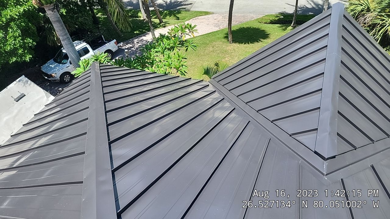 Metal Roof Repair using Metal Roof Panels by Aastro Roofing