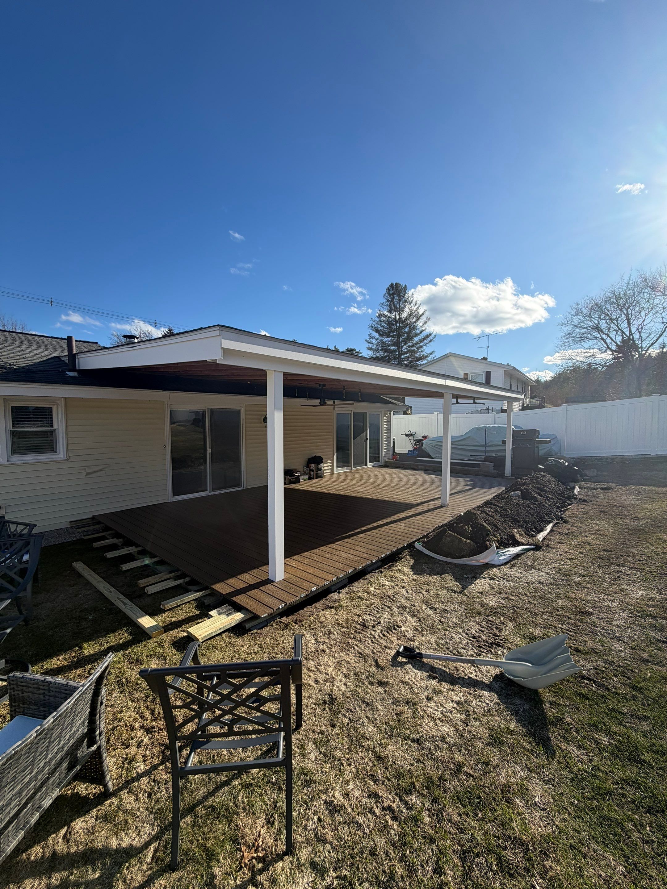 Composite Deck Installation in Hudson by UBrothers Construction