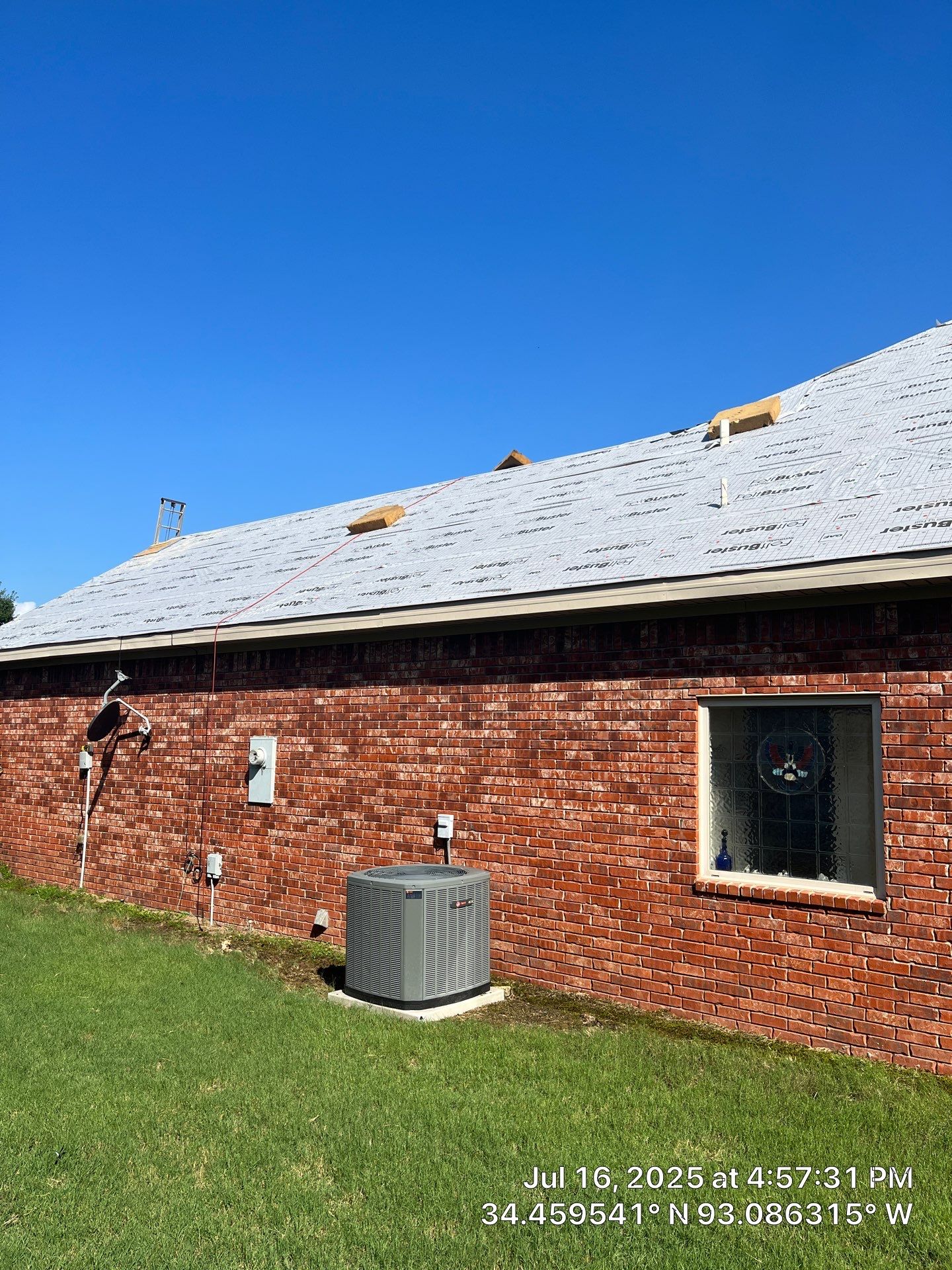 GAF Timberline HDZ Architectural Shingle Roof Replacement in Hot Springs by Temple Roofing and Exteriors