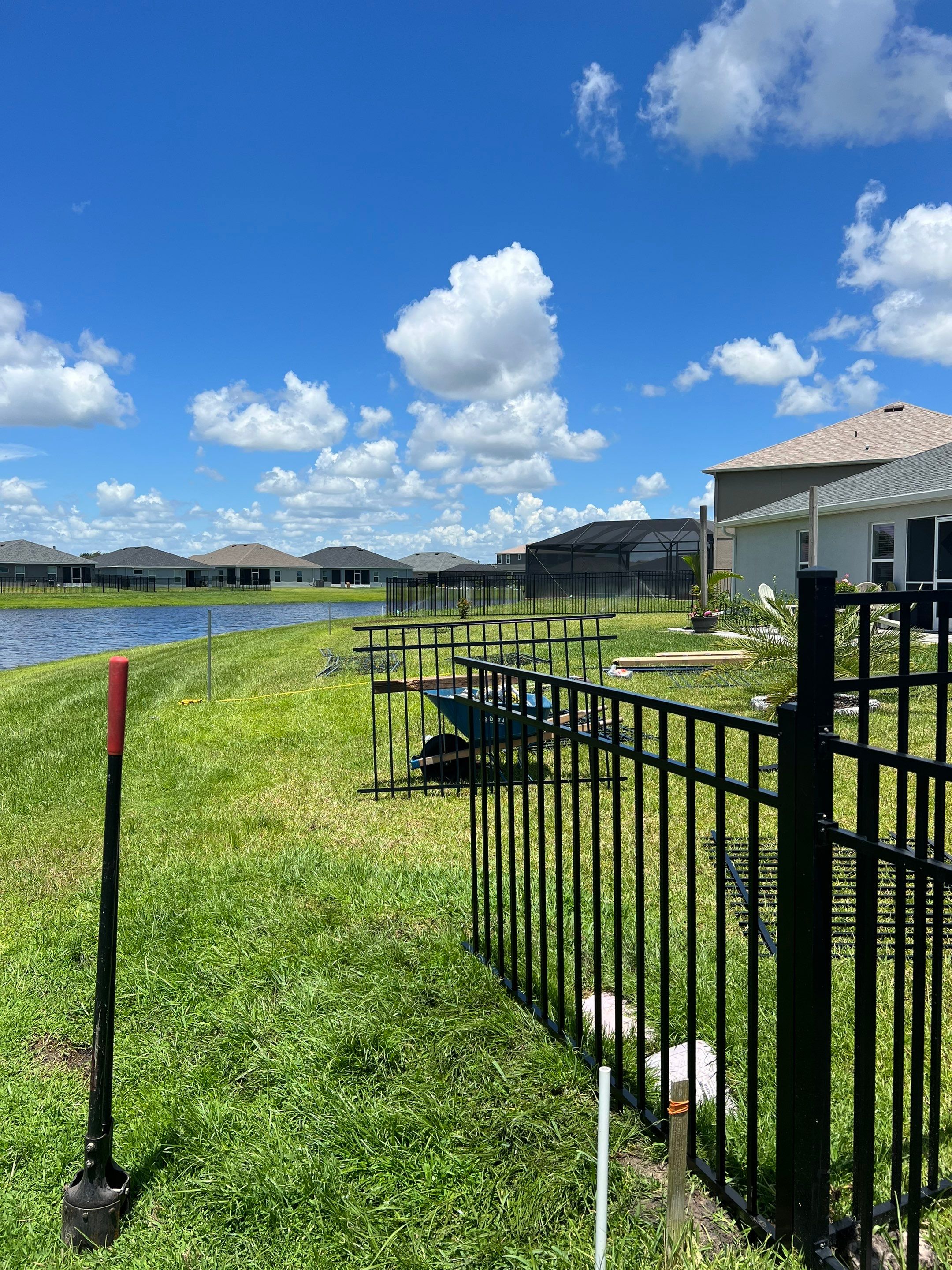 Parrish, FL 4ft. Tall 3-Rail Black Aluminum Fence by Asap fence and gates, LLC