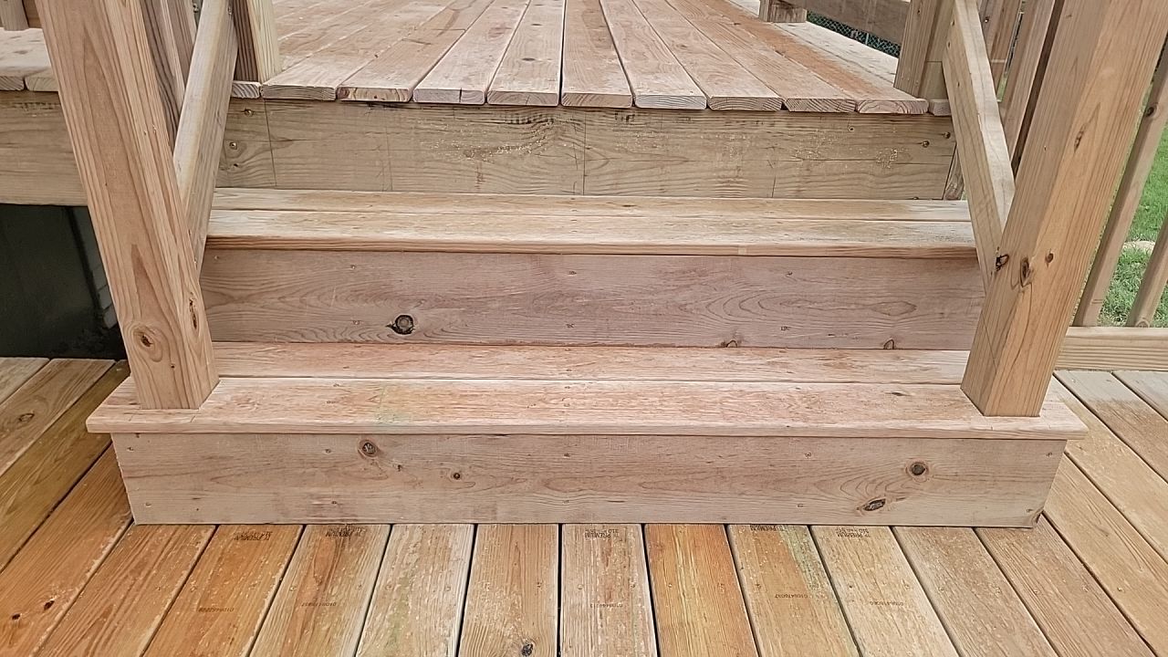 Deck Installation using Treated Lumber by Avalon Roofing and Exteriors