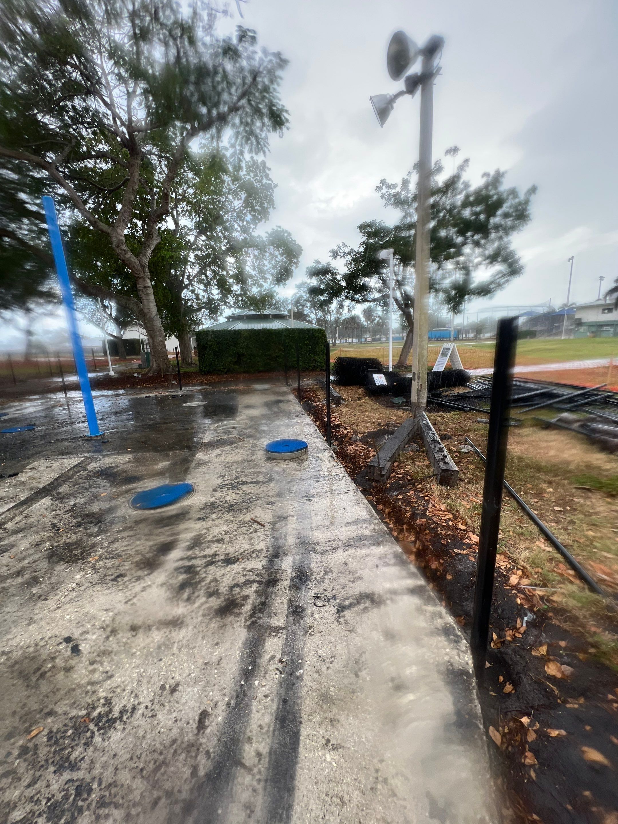 Vinyl Coated Chain-link fence for the City of Naples around Fleischmann Park Playground.  by Asap fence and gates, LLC