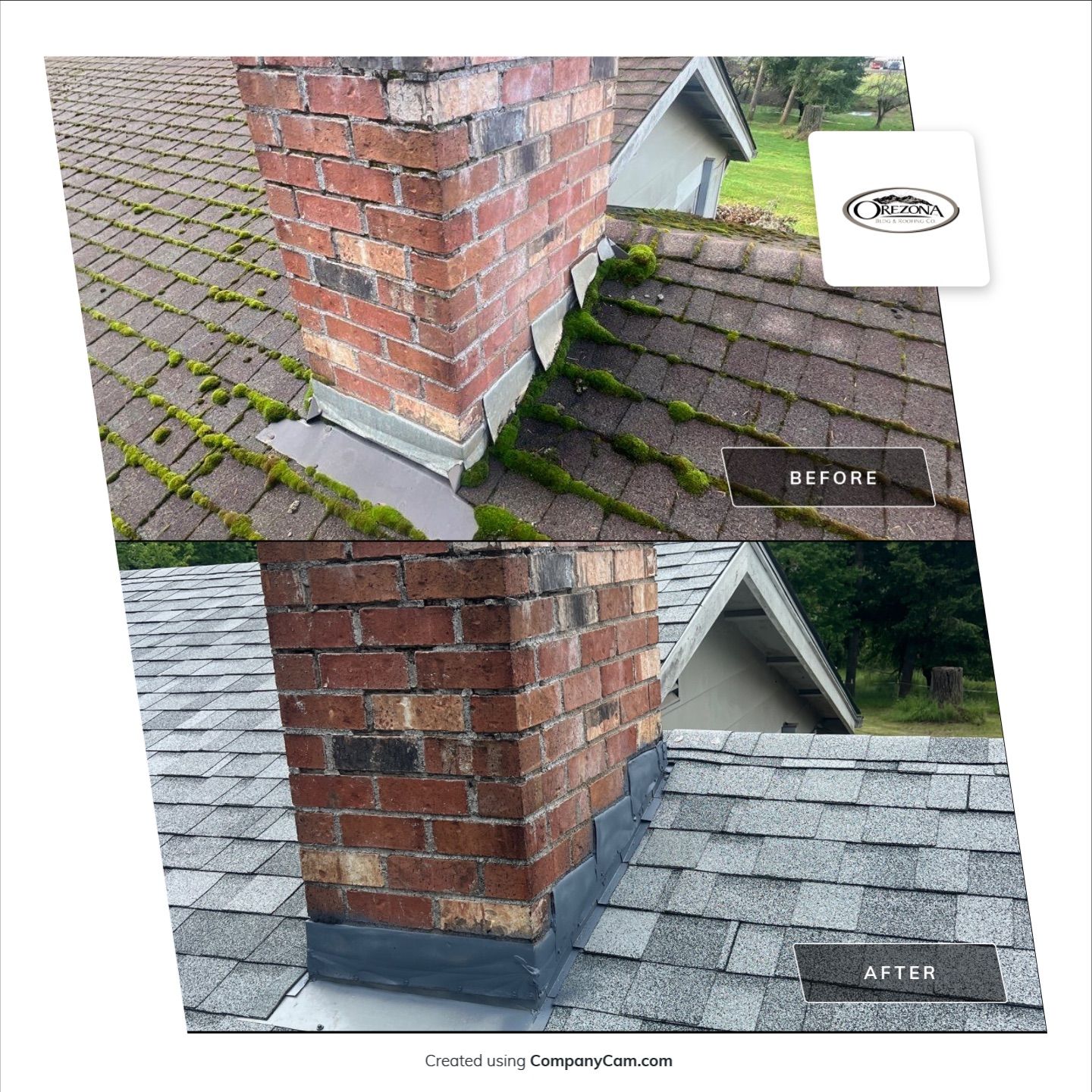 Residential Roofing Installation using IKO Dynasty (Color: Frostone Grey) by Orezona Building & Roofing Company, Inc.