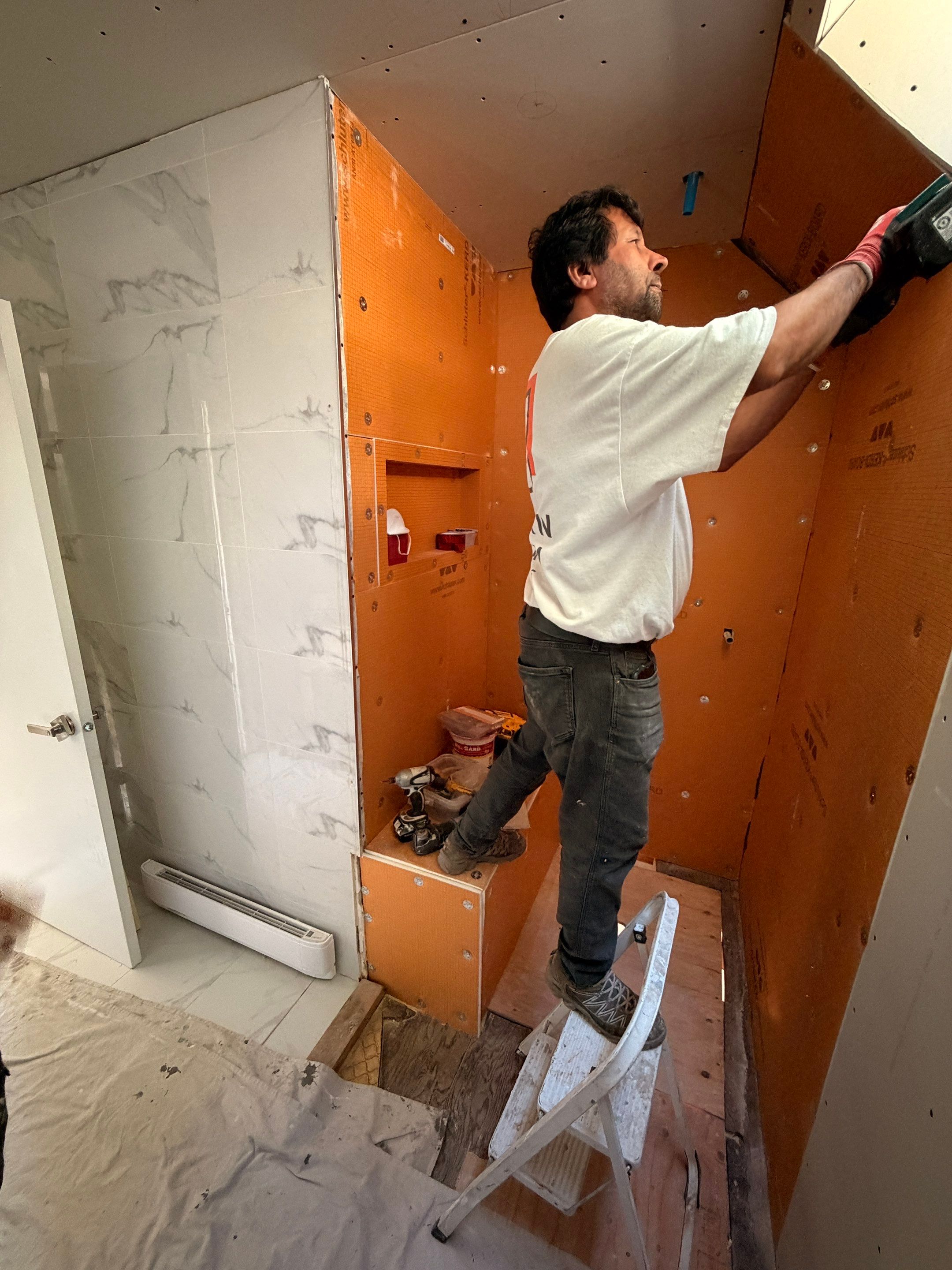 Water Damage Restoration & Bathroom Renovation in West Vancouver by YVR Construction Group