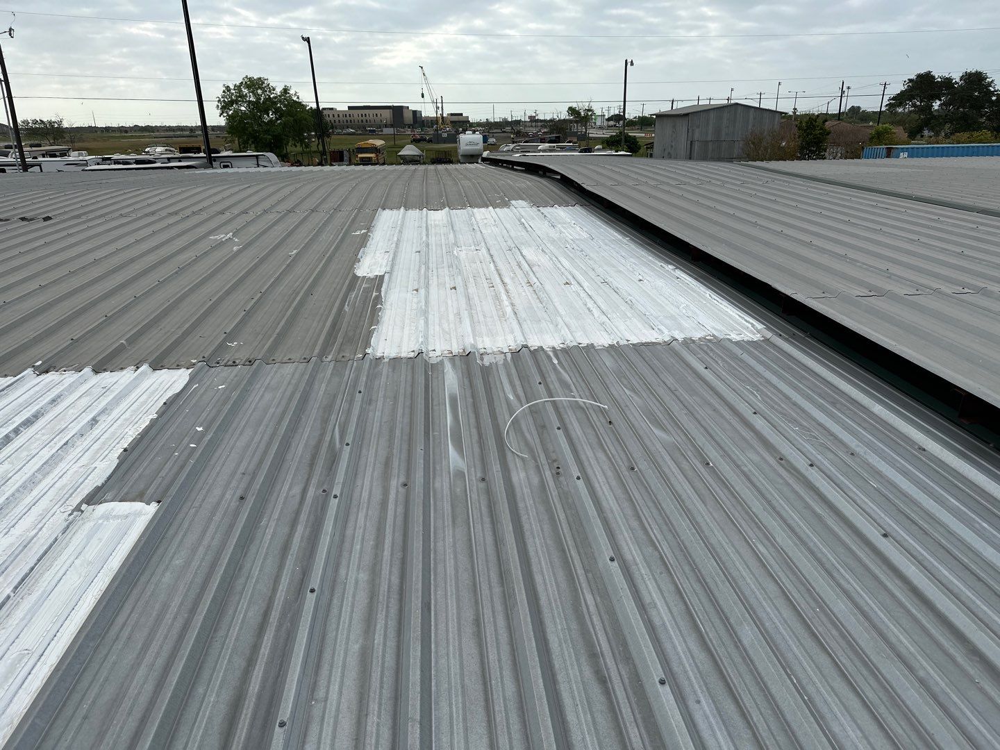 Commercial Roofing Repair using Coating Roof Repair by Galvan Roofing and Construction
