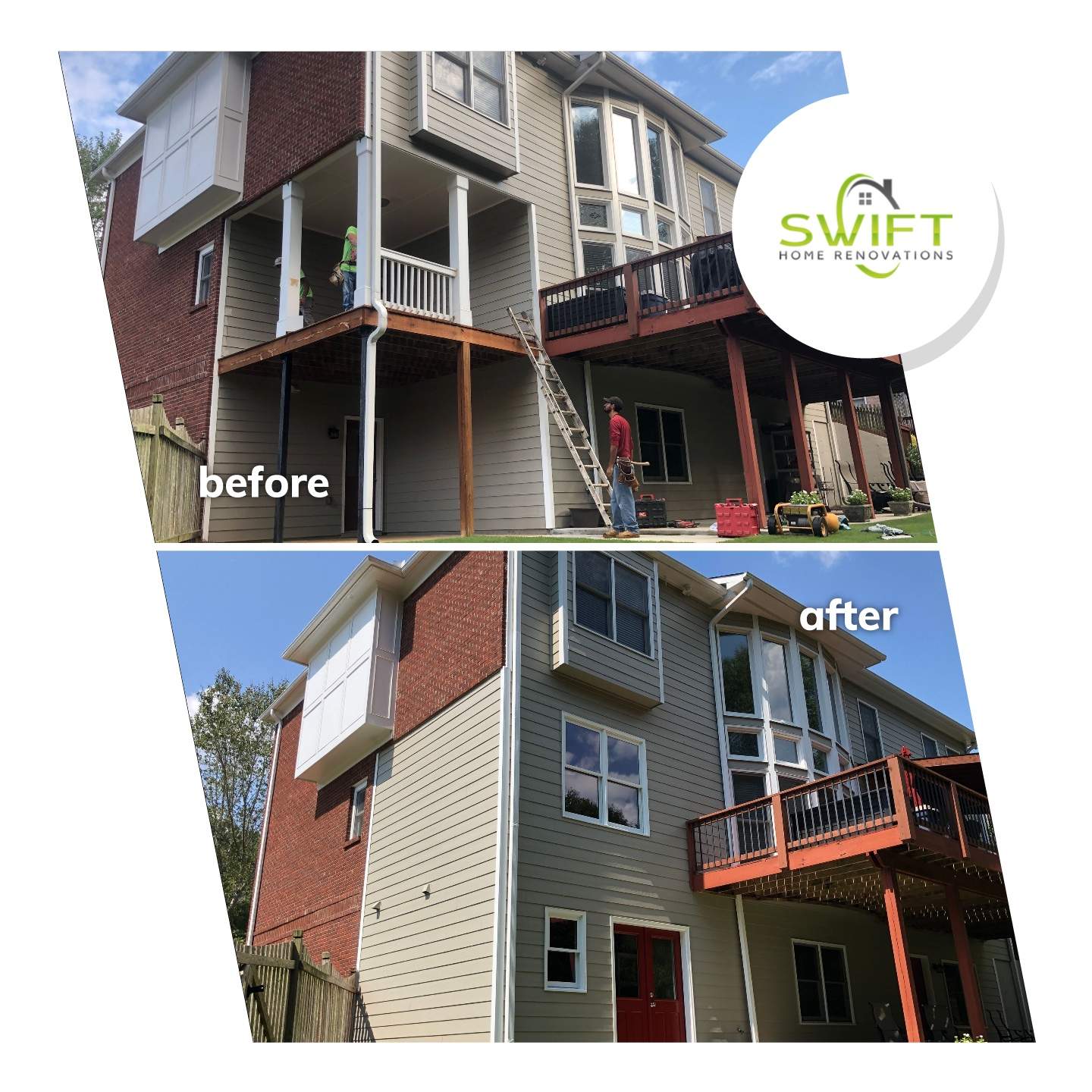 General Exterior Remodeling and Wood-Framed Addition in Woodstock by Swift Home Renovations