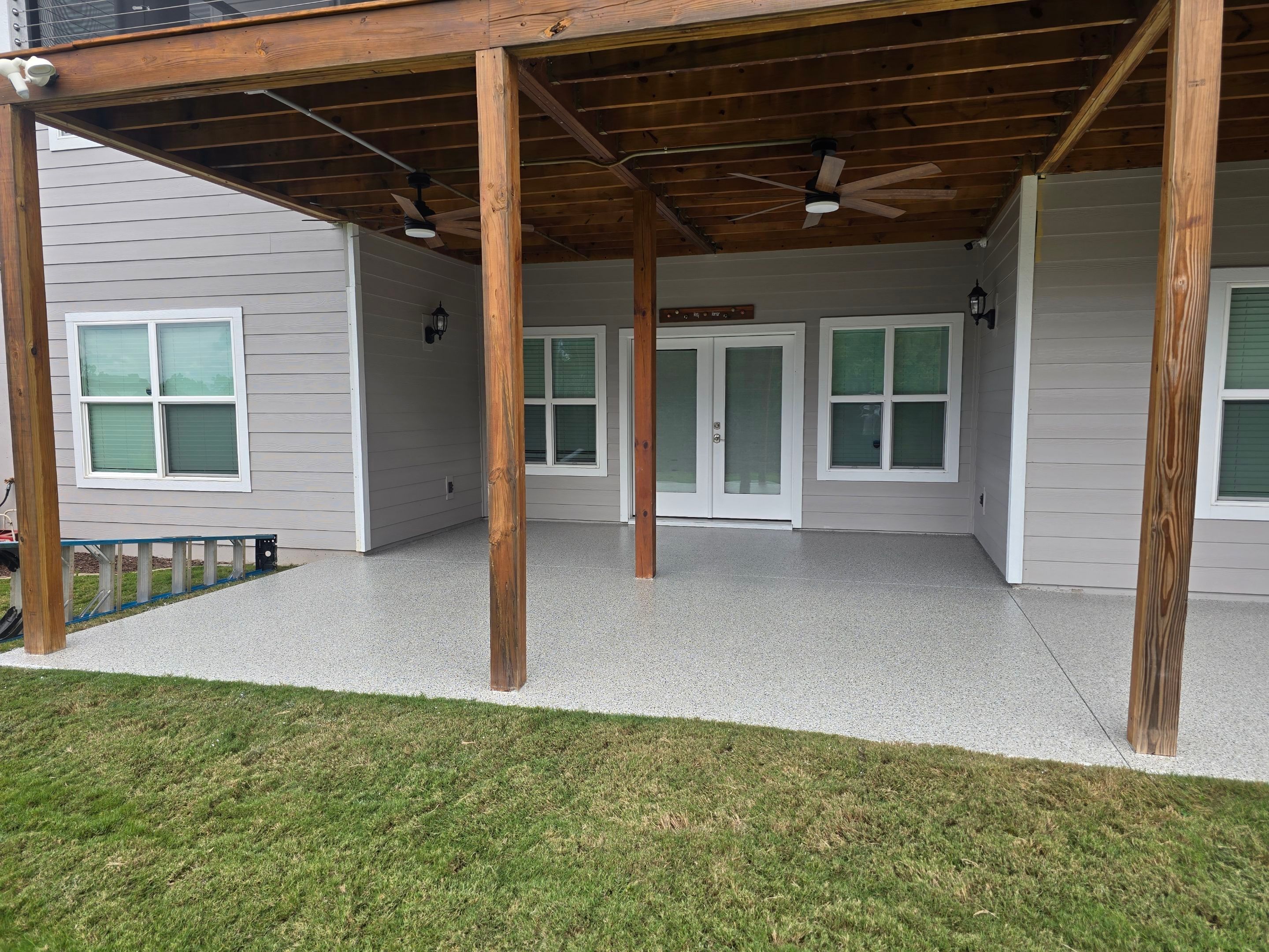 Back Patio using Cabin Fever by Elite Floor Solutions