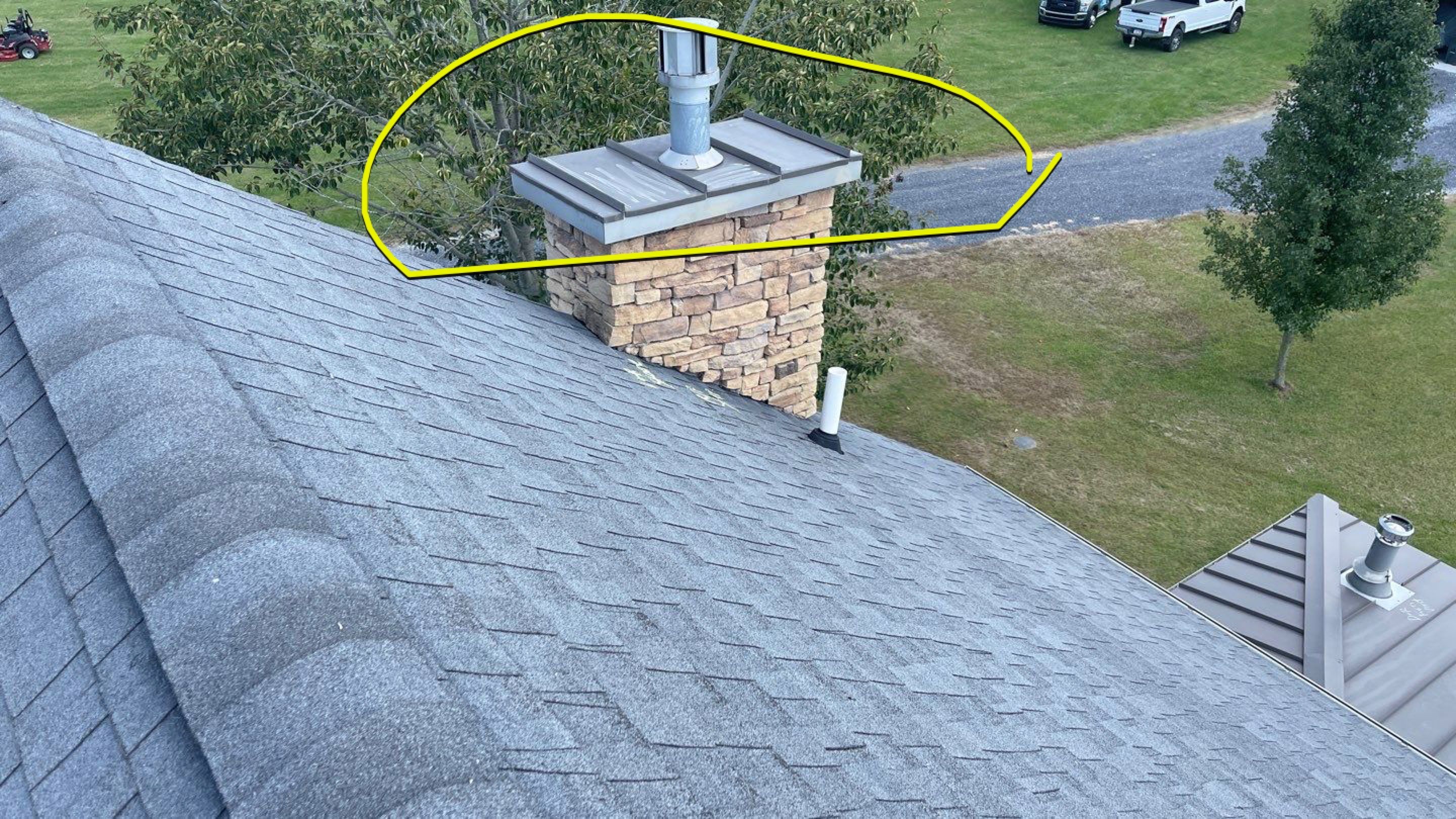 Roof Damage using Certainteed Lifetime Roofing System- Moire Black Landmark Pro shingkes with shadow ridge caps. by BulletpROOF Exteriors