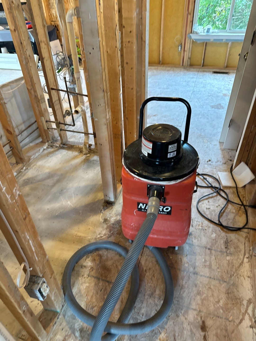 Toilet supply line break in 2nd level Master Bathroom by Chicagoland Water Medics