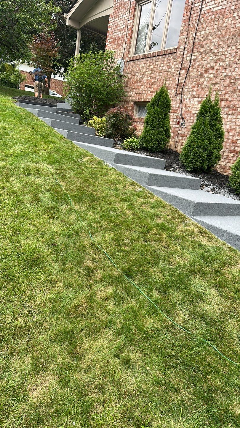 Twilight Garage, Walkway and Porch Project in Pittsburgh by Floors in a Day, Inc