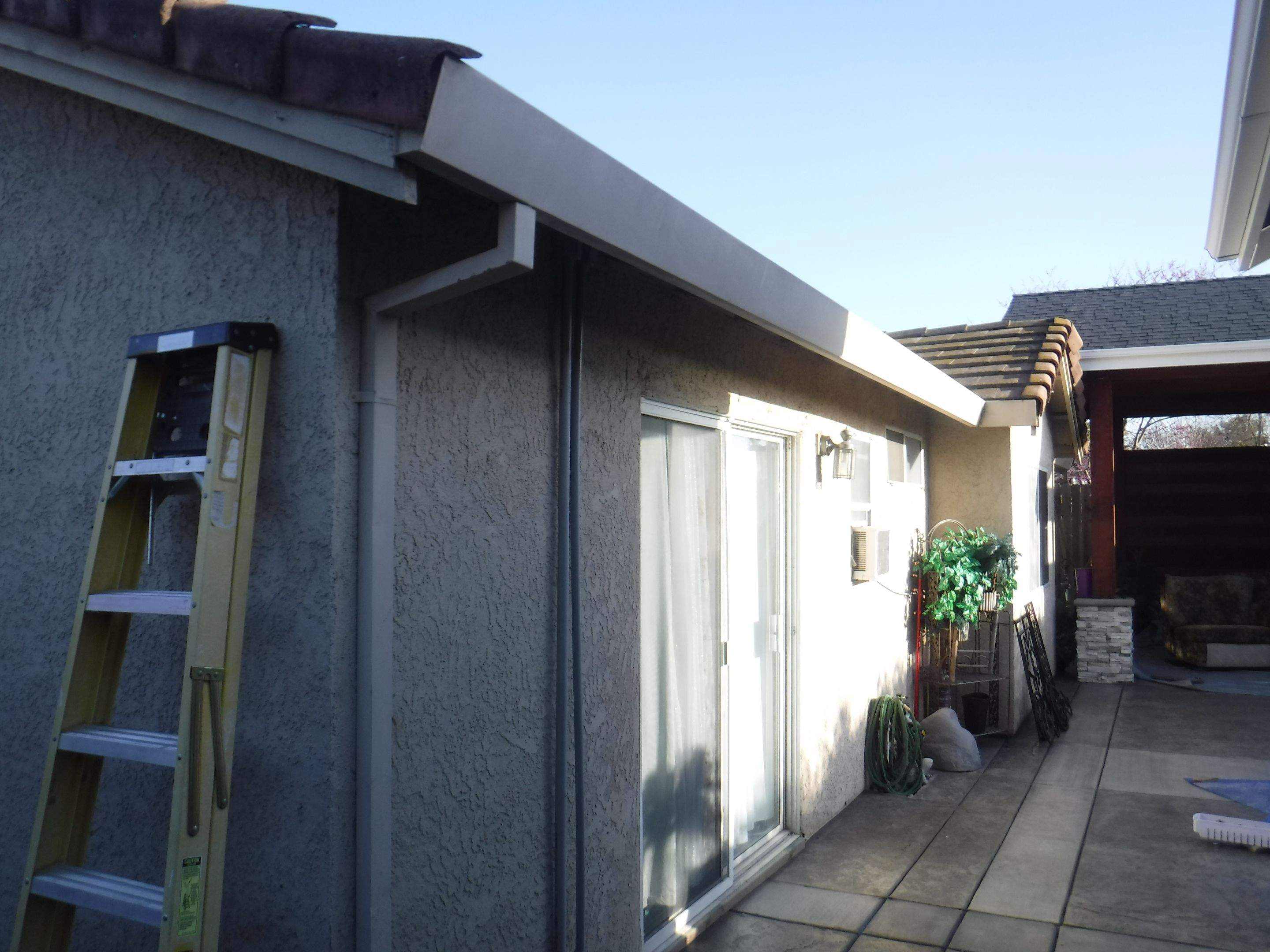 Upgraded gutters and roof by Byers Enterprises