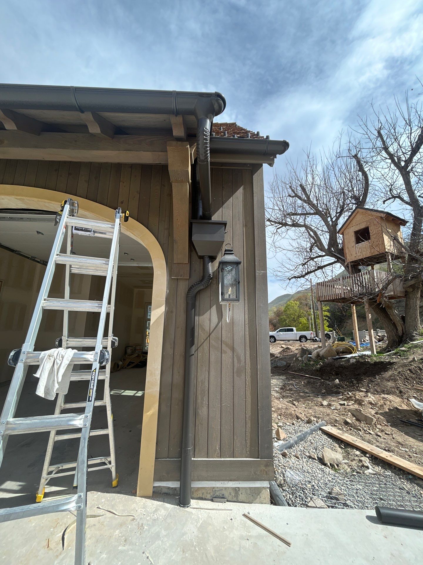 Project in Mapleton by Master Rain Gutters.