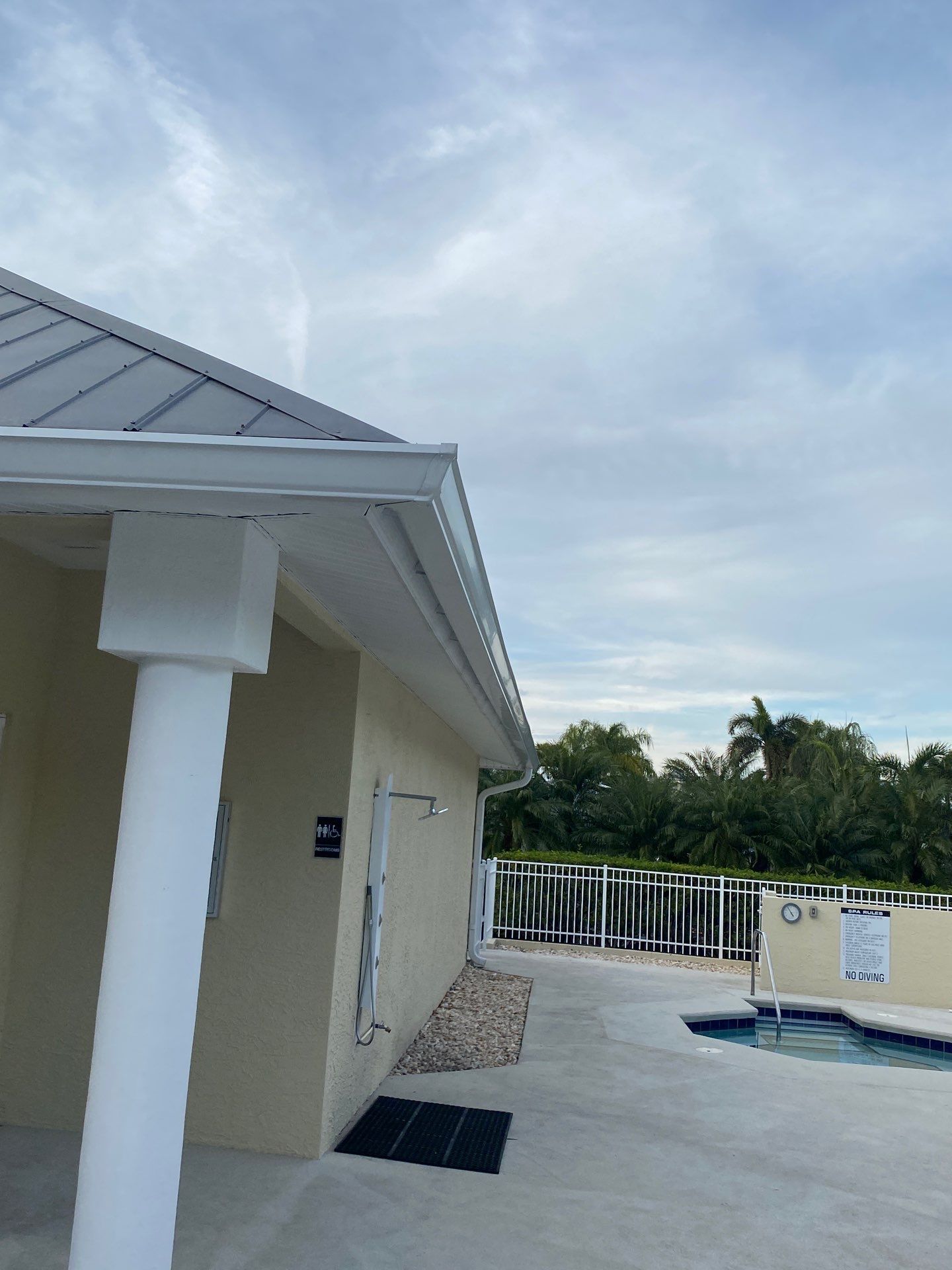 White K-Style Gutters in Fort Myers FL by Gutter Professors