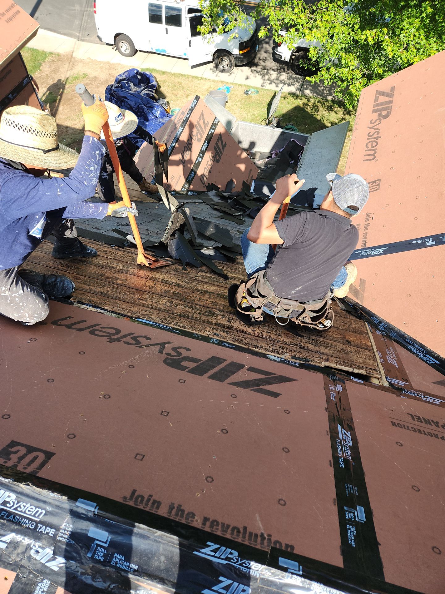 Residential Roofing Installation using Owens Corning TruDefinition Duration AR - Slatestone Gray by A Plus Exterior