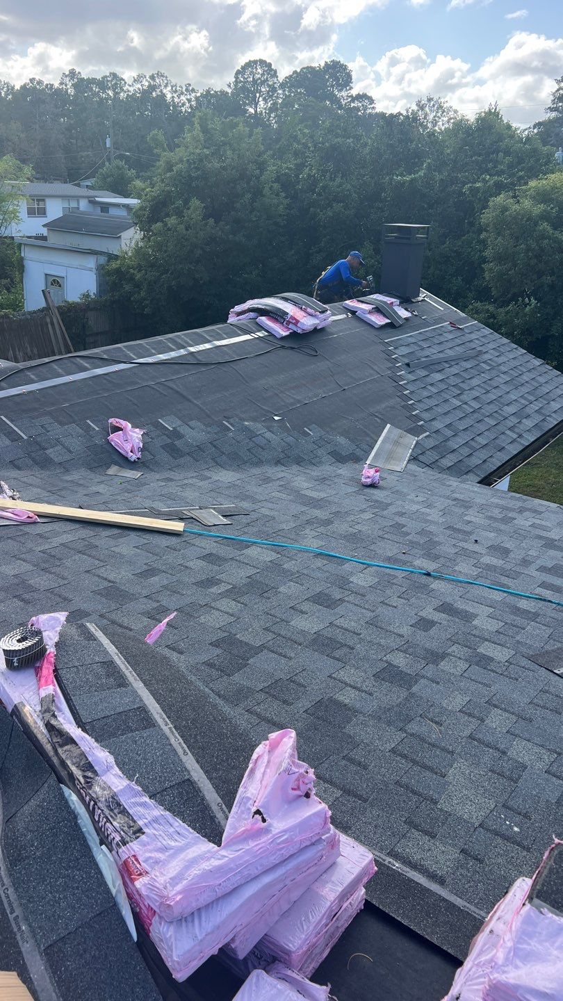 Residential Roofing Installation using Owens Corning TruDefinition Duration Shingles by Galaxy Builders, Inc.