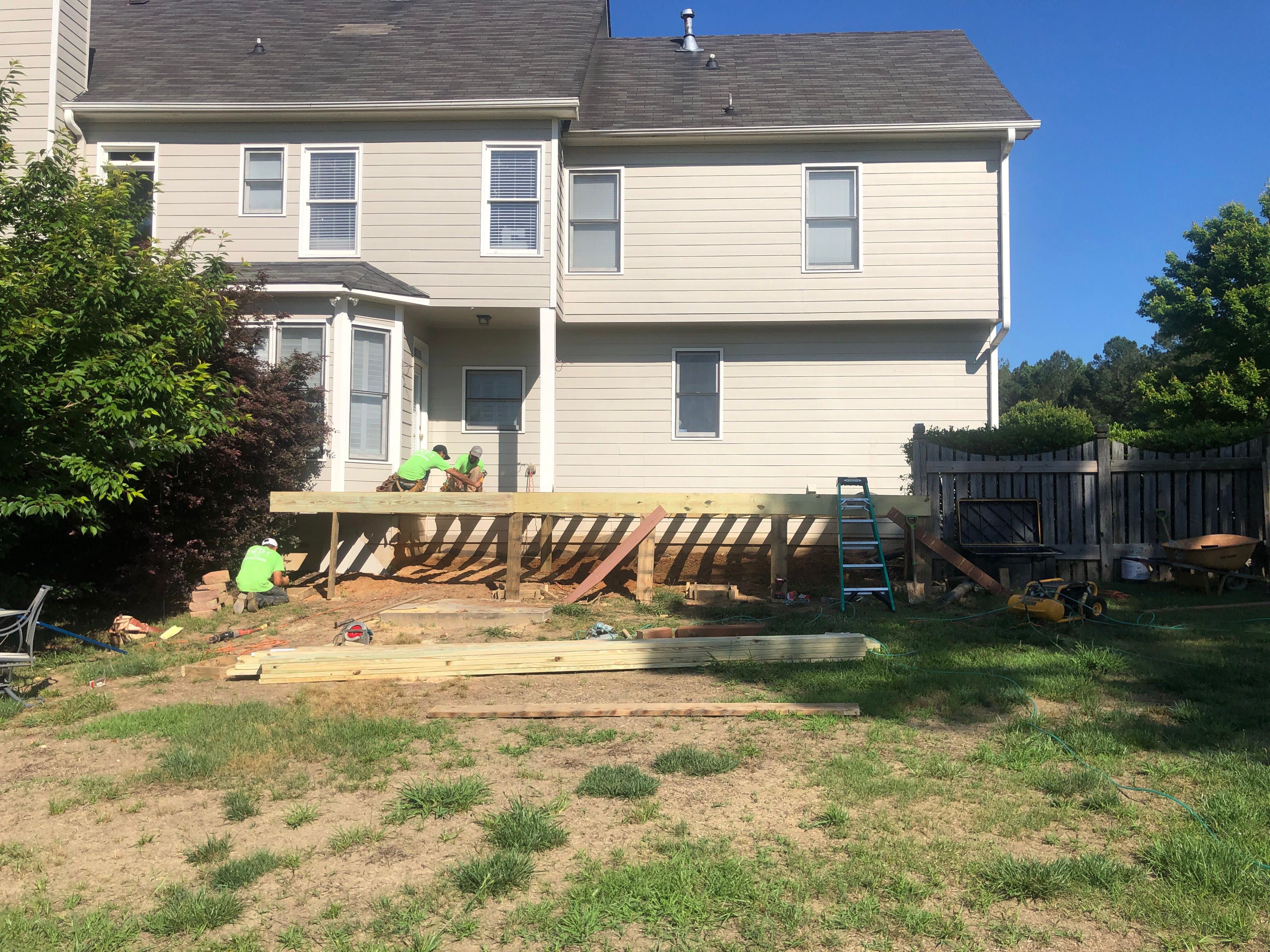 Screened-In Porch and Elevated Deck Construction in Acworth by Swift Home Renovations 