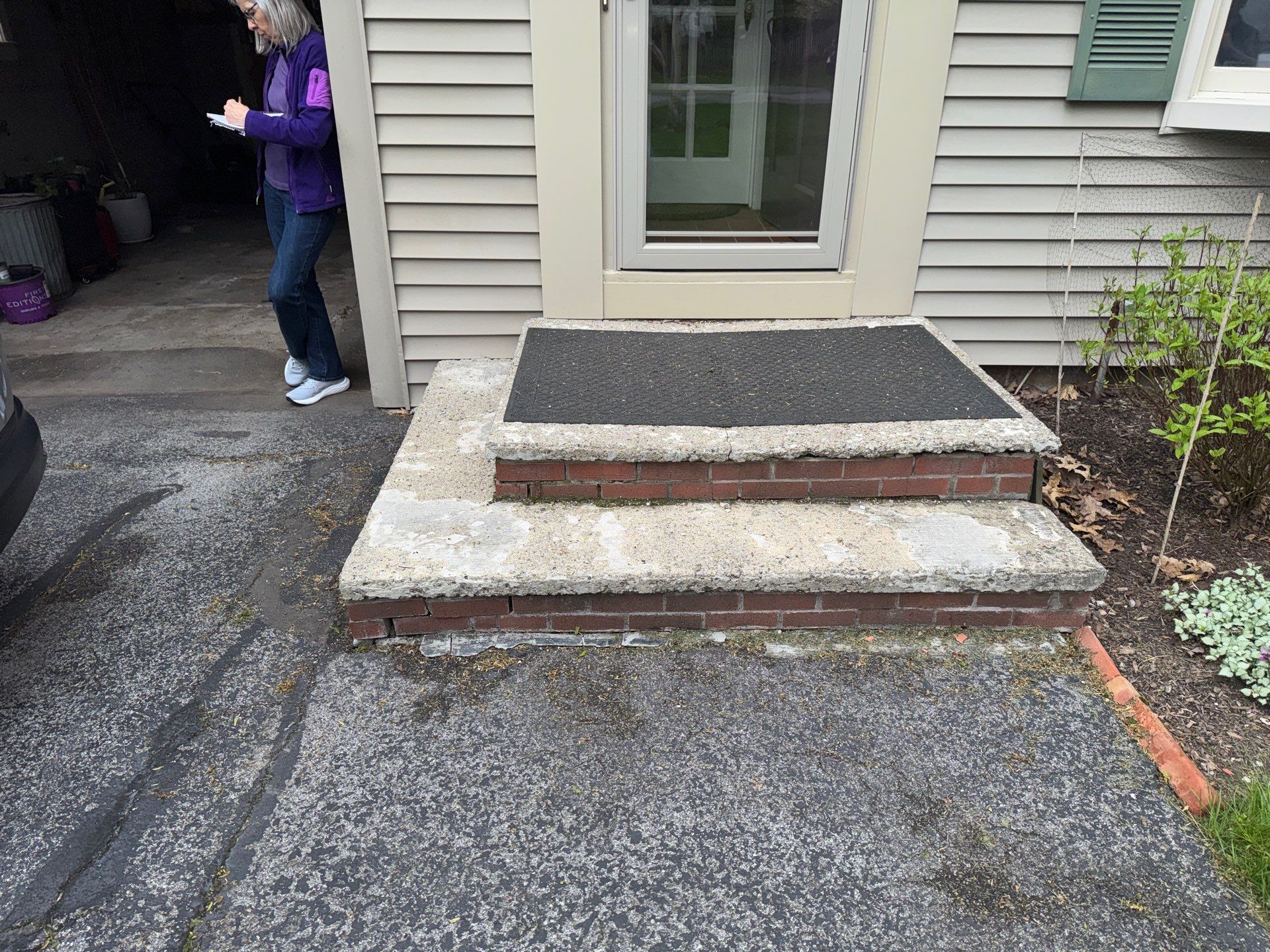 Brighton Oxford Slate Stoop by NG Masonry & Construction LLC
