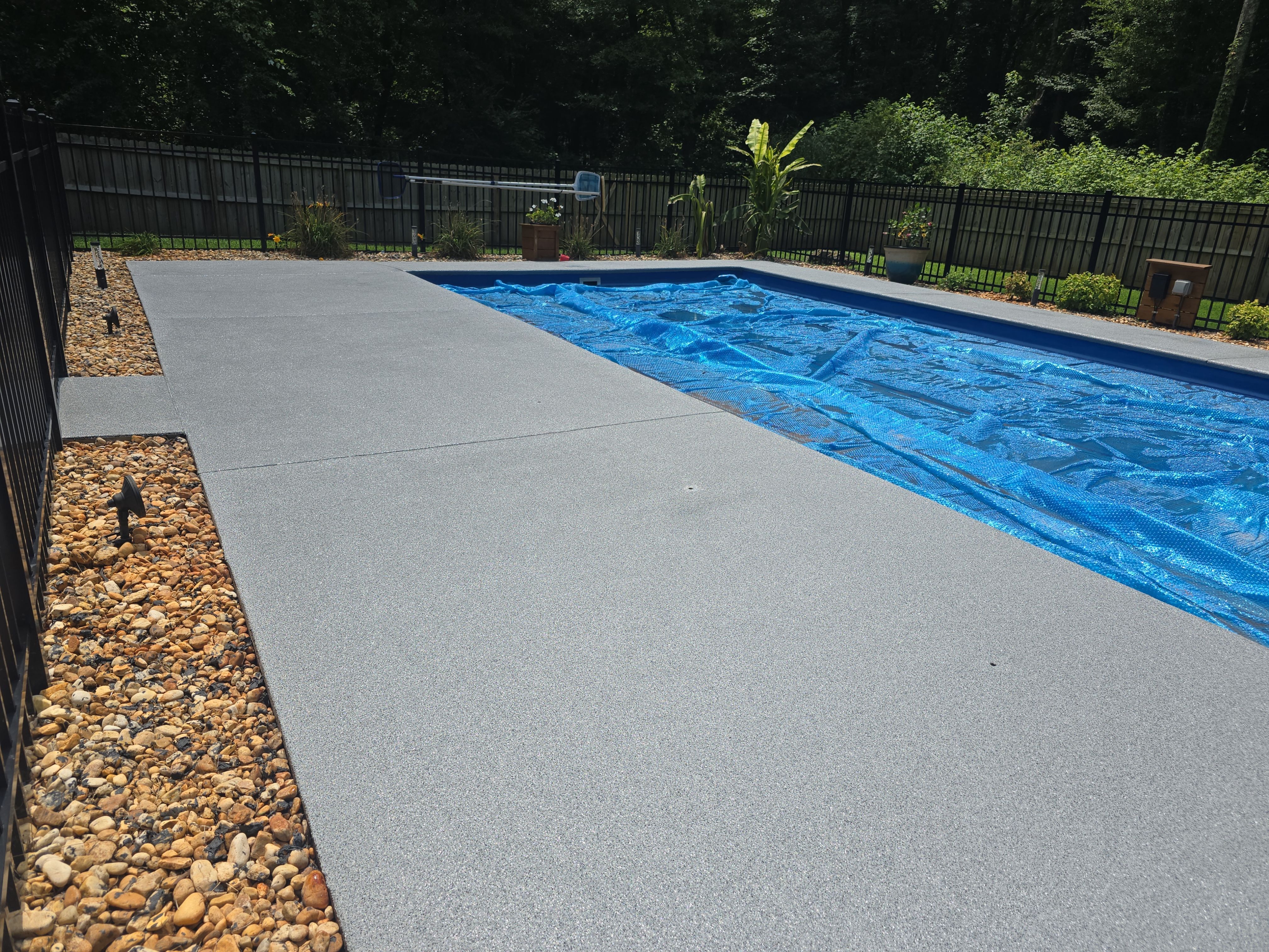 Pool Deck Restoration and New Garage Floor! by Elite Floor Solutions
