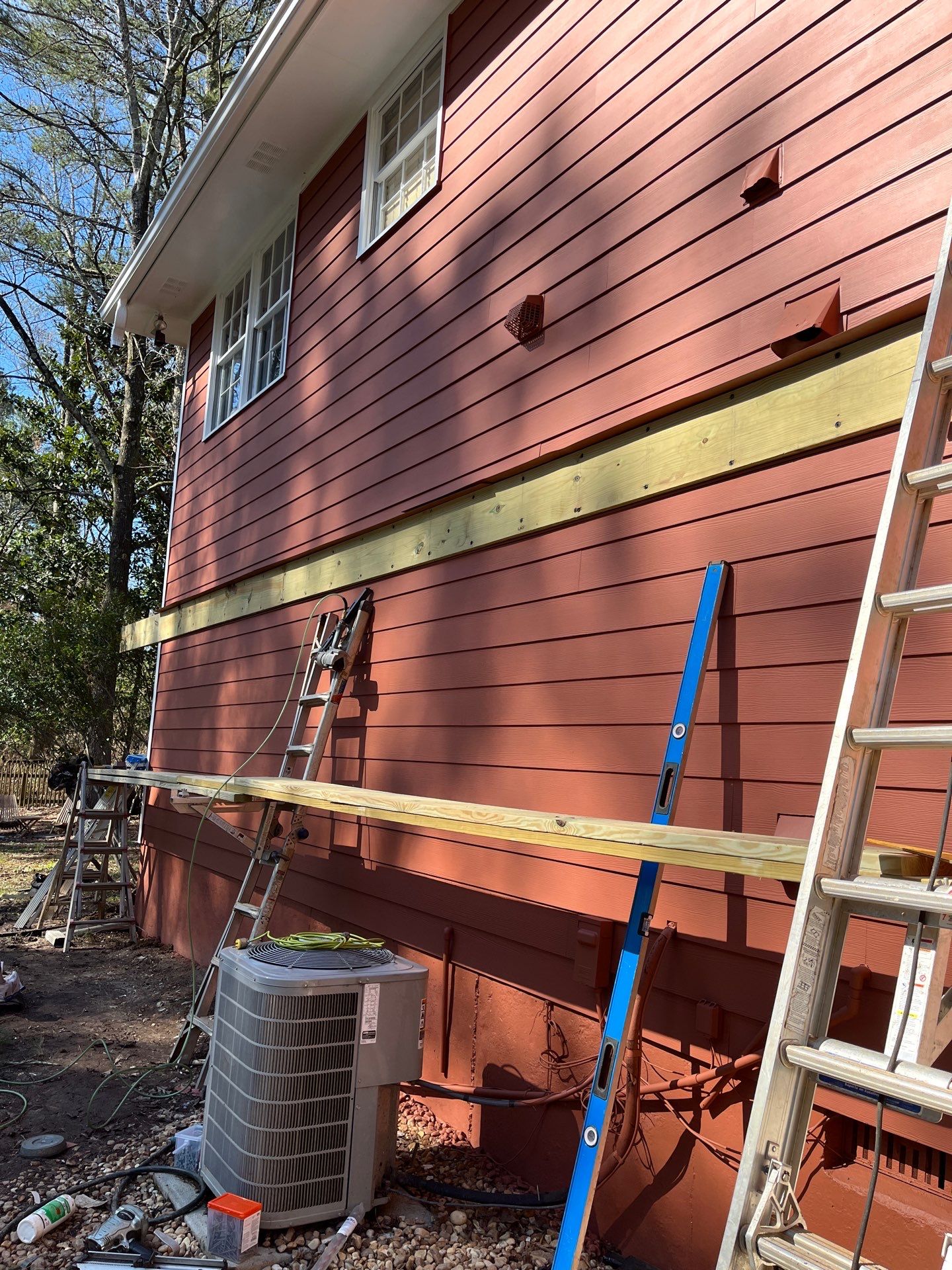 Atlanta, GA James Hardie Siding, Pressure Treated Wood Deck Replacement, and Exterior Painting by Nelson Exteriors 