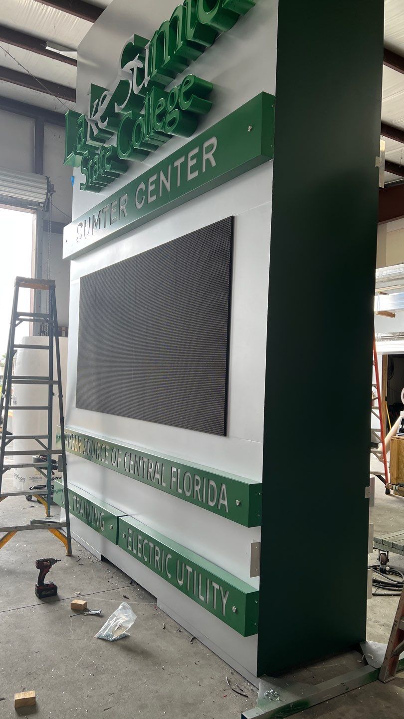 Monument Sign for Lake Sumter State College by SignCrafters