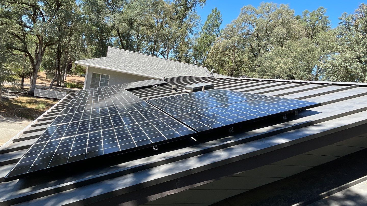 Solar Panel Installation using Solar Panels by Byers Enterprises 