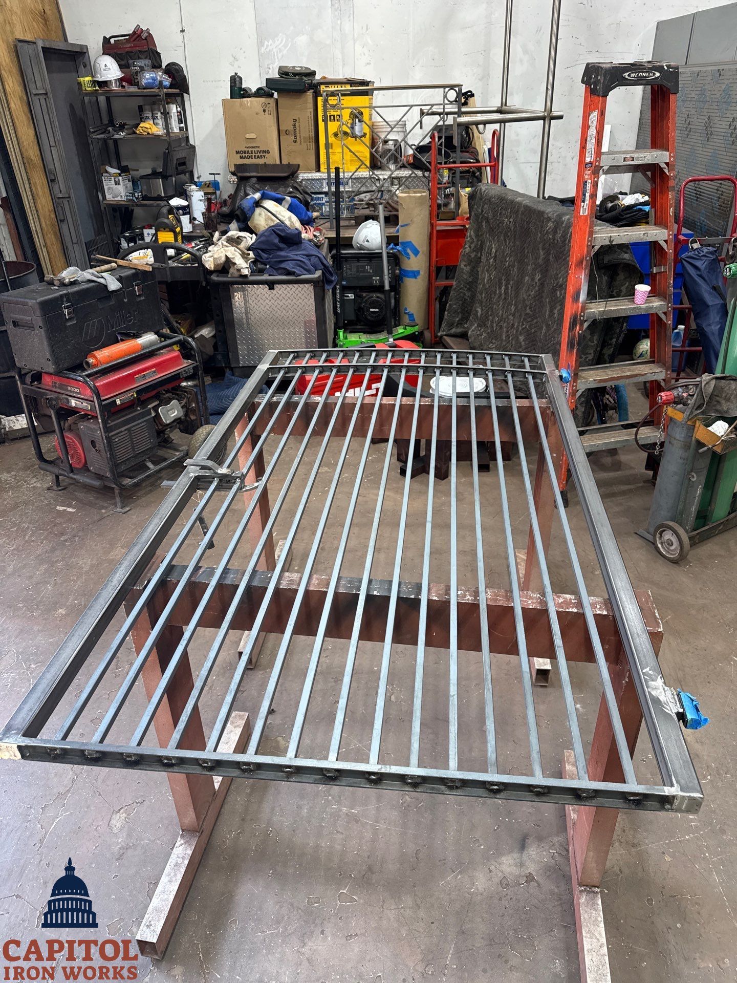 Modern Iron Pedestrian Gates – Leverton Road Residential Project – Rockville, MD by Capitol Iron Works