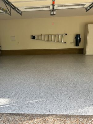 Garage Floor Coating using Coyote
