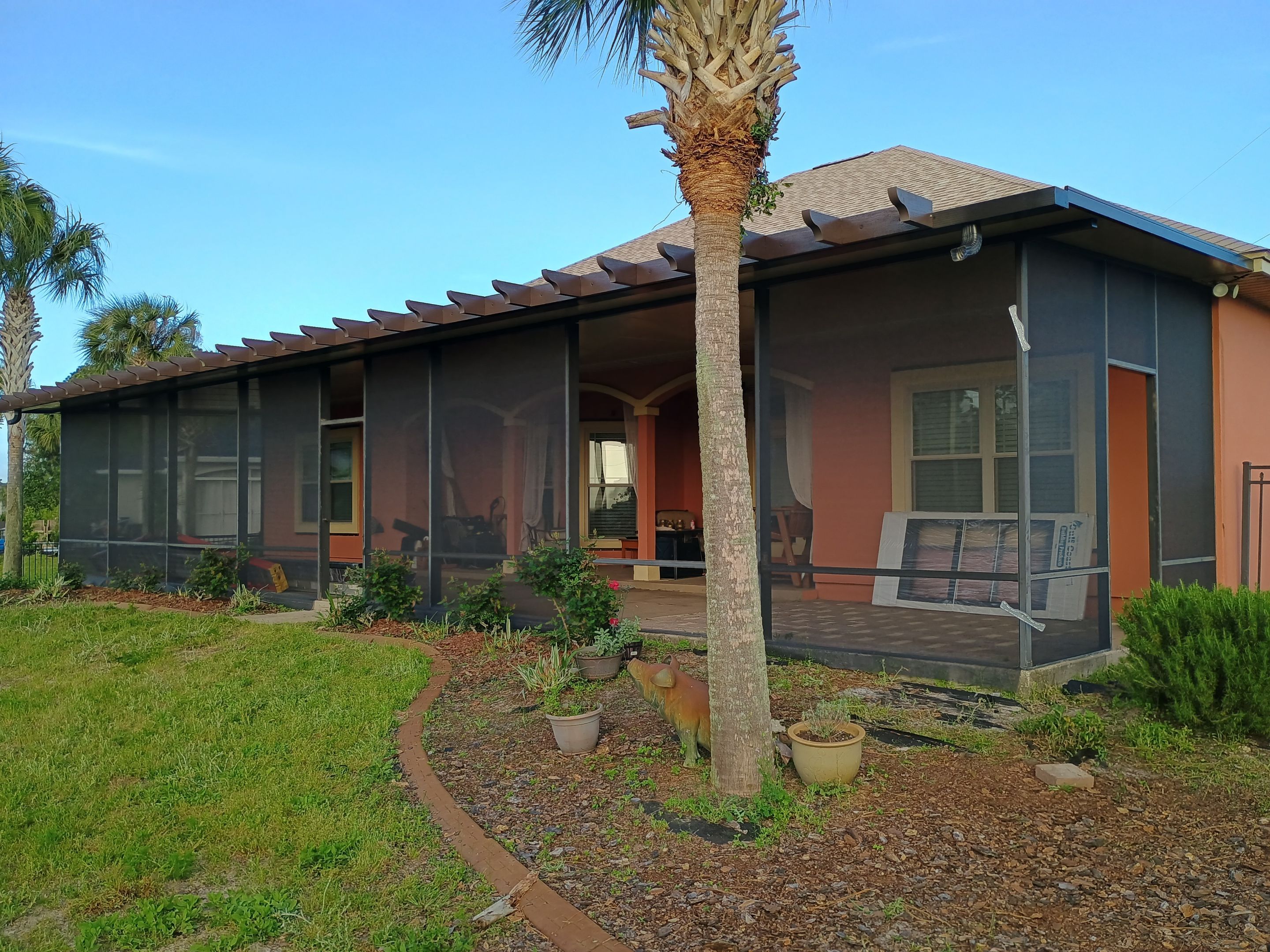 Patio Cover w/Pergola Trim using Colorbeam by Titan Sunrooms