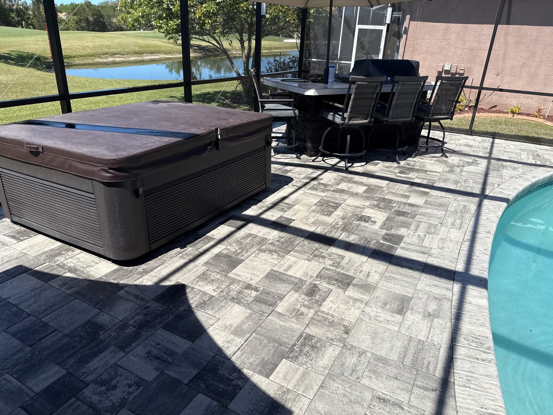 House Wash, Paver Pool Deck & Screen Enclosure Cleaning in Greenfield Plantation | Bradenton, FL by Sunshine AquaWash