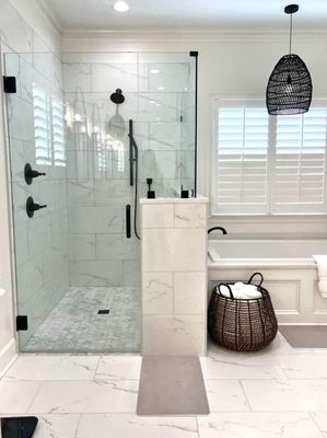 Finished Tiled Bathrooms