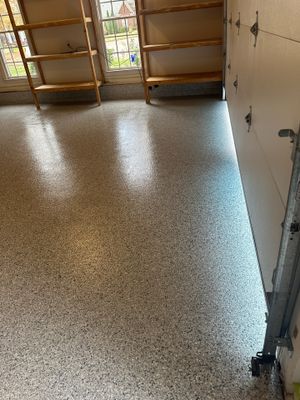 Garage Floor Coating using Tidal Wave