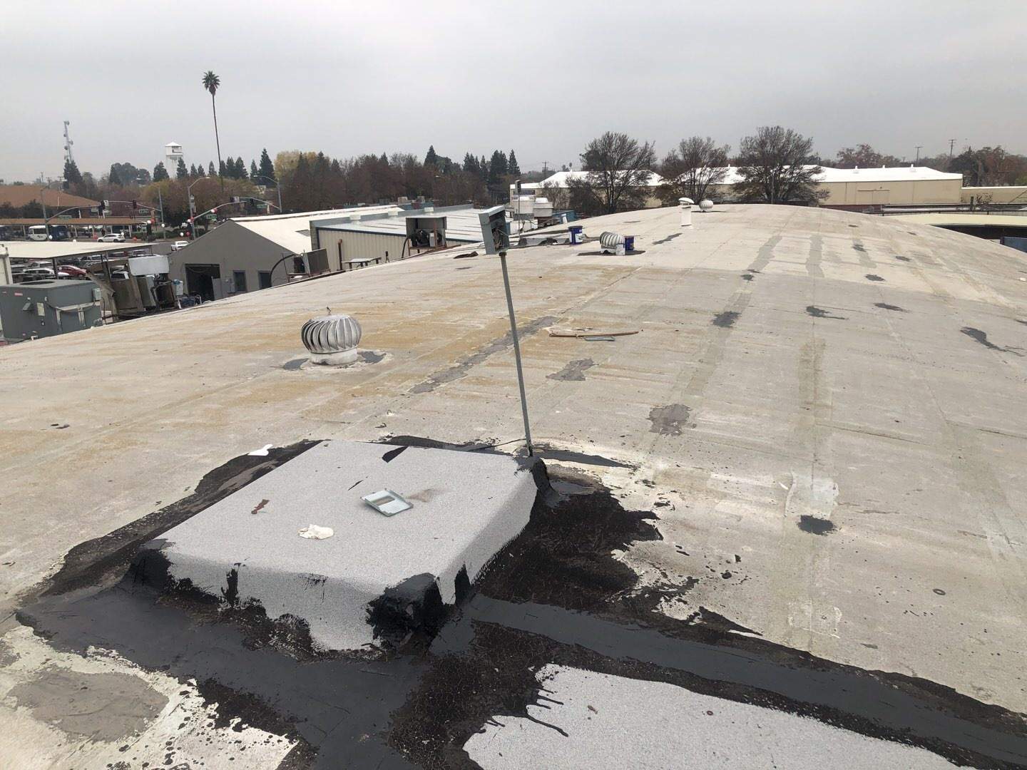 Spray foam and coatings using Conklin Benchmark/PUMA XL coatings and spray foam by Straight Edge Roofing Inc