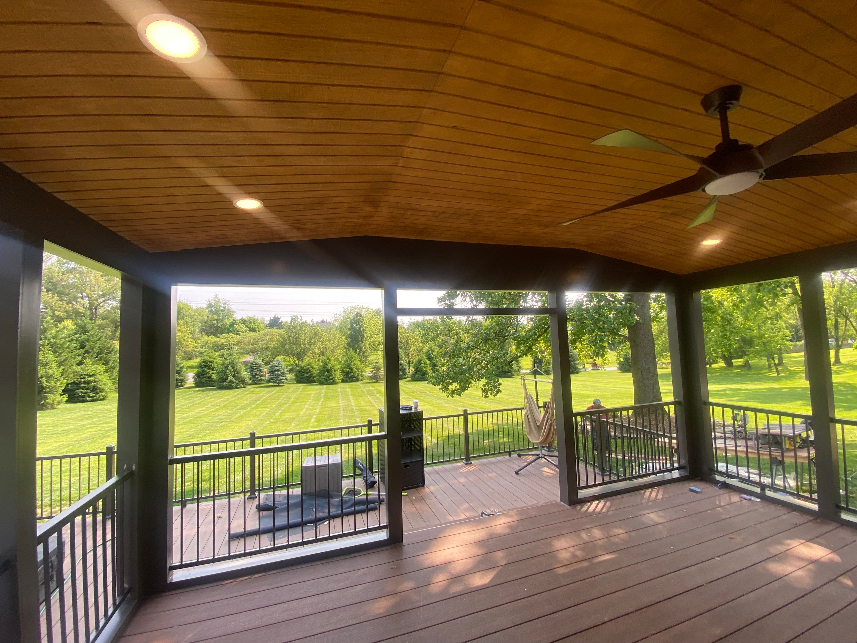 Deck/Screen porch Transformation using Timbertech by The Smet Companies, LLC