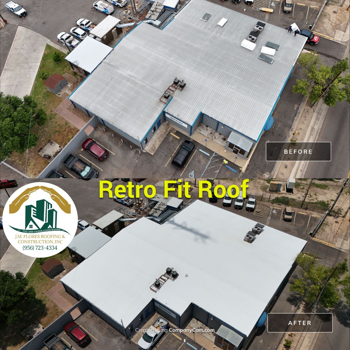 TPO Retrofit Roofing System Over Metal by JM Flores Roofing & Construction, Inc