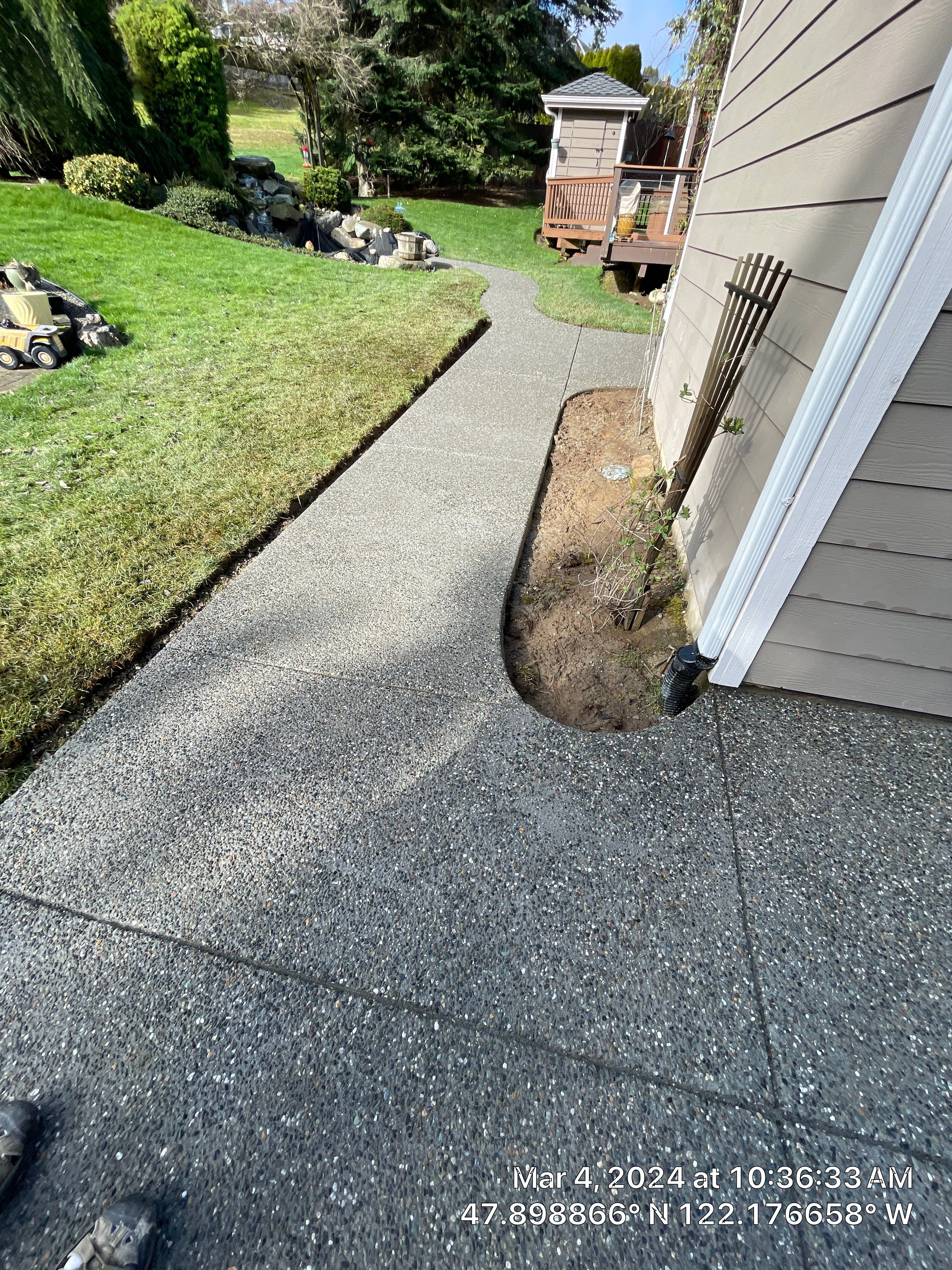 Wayne | Concrete patio & Walkway by Jireh Asphalt & Concrete Inc 