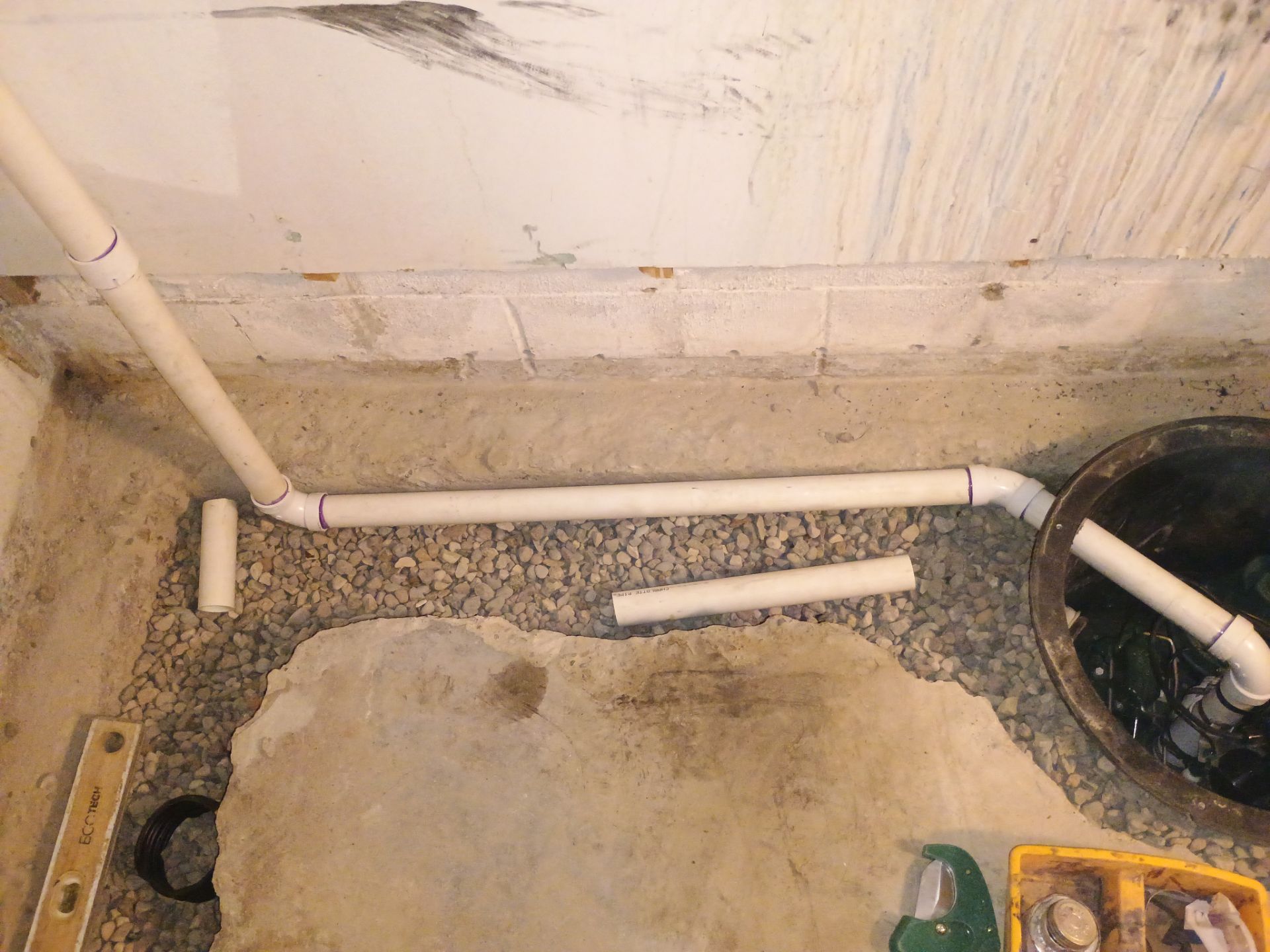 Interior Drain Tile Installation in South Minneapolis by Waterproofing Northeast