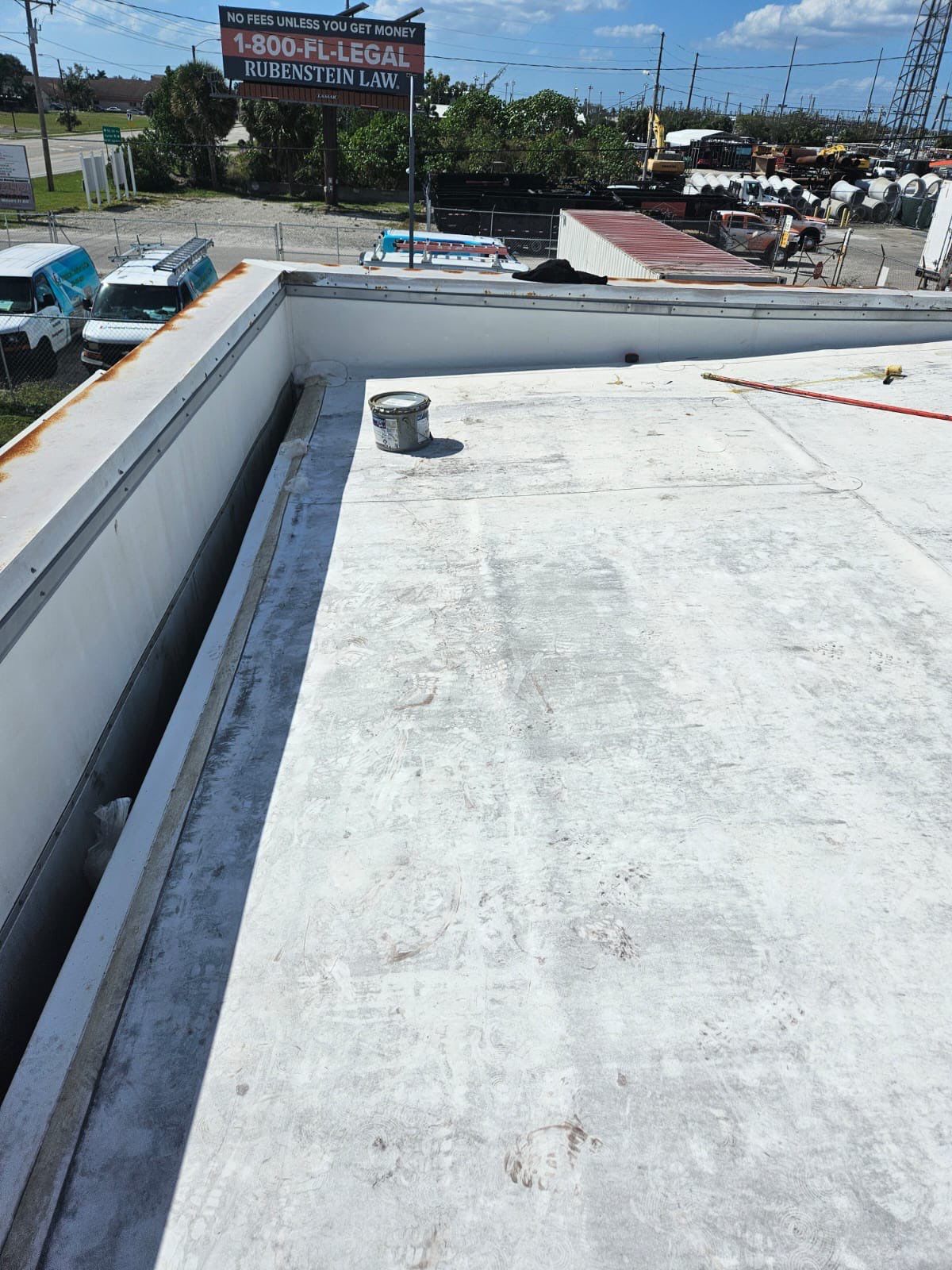 Commercial Roofing Repair using TPO and Metal Decking by Four Peaks Roofing