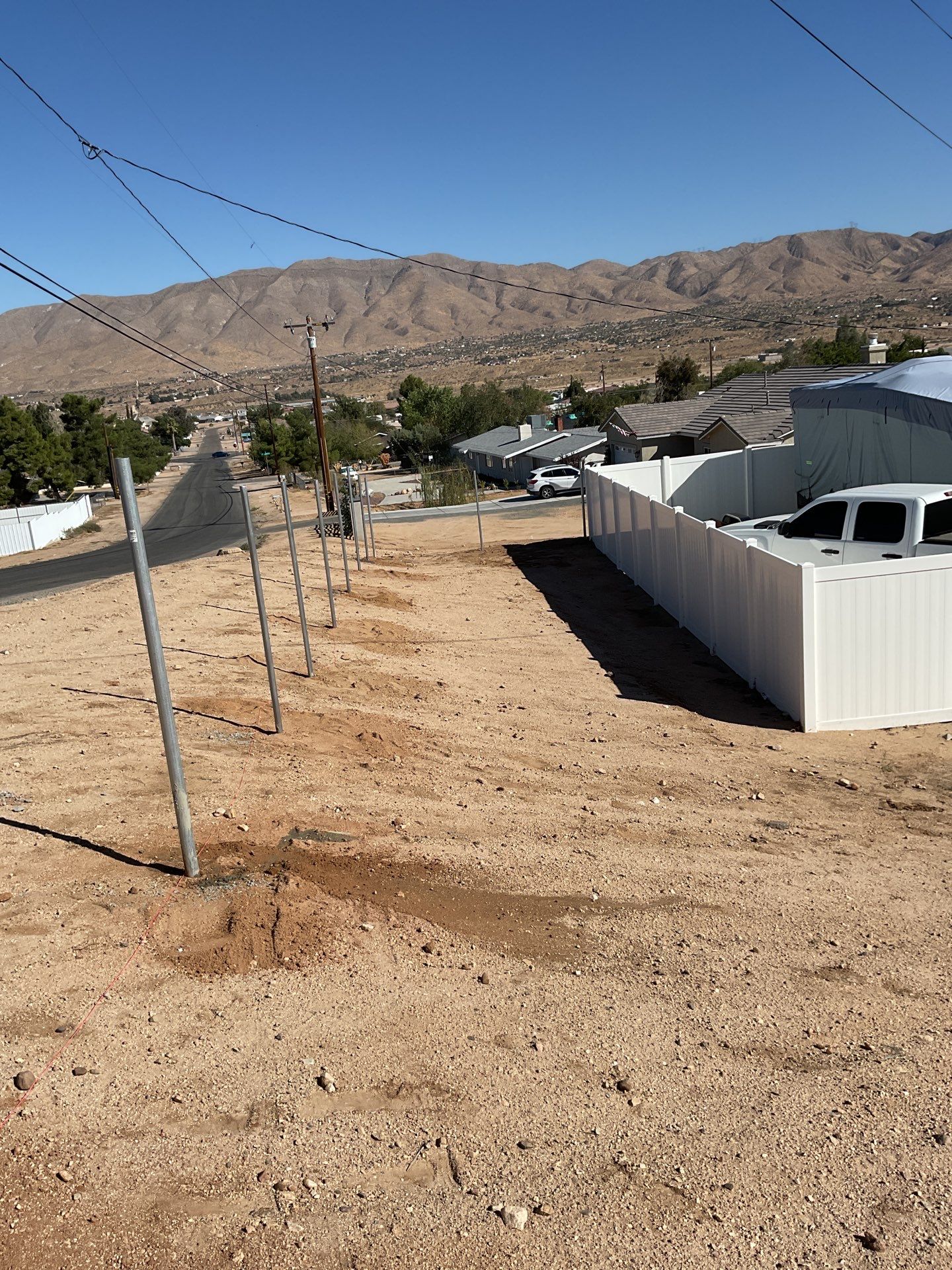 Fence Installation using chain -link by Fence Guys Inc.