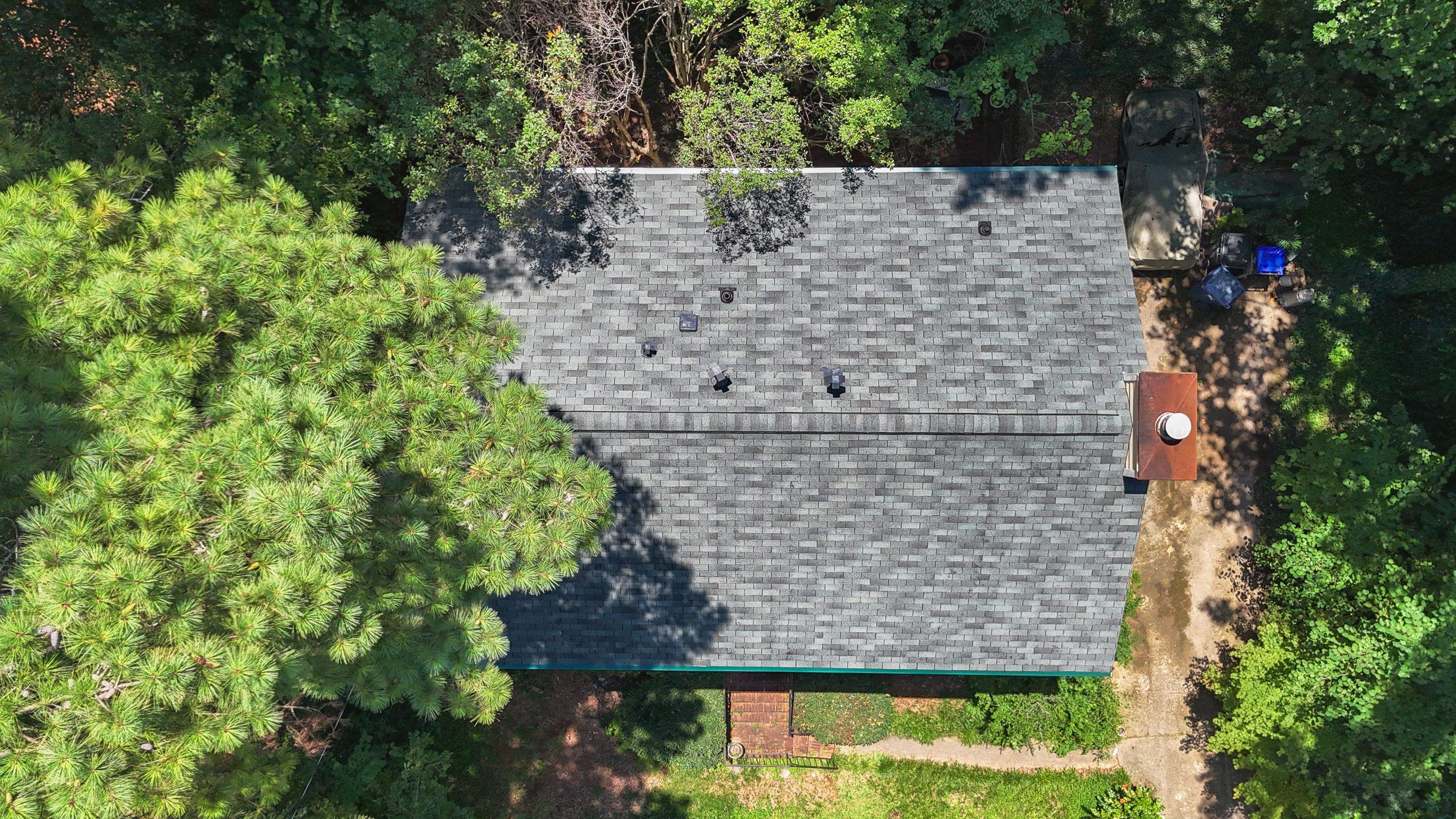 Roof Replacement using GAF Royal Sovereign Slate 3-Tab Roof Shingles by Nelson Exteriors 